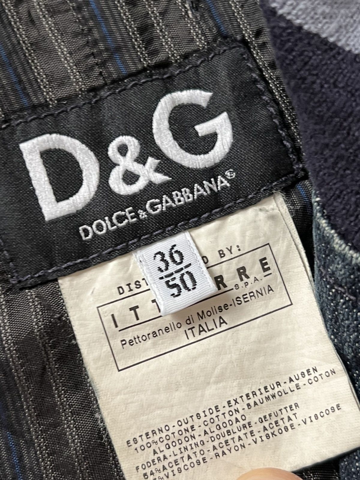 Dolce & Gabbana 2000s Dolce & Gabbana denim bomber jacket Size US L / EU 52-54 / 3 - 5 Thumbnail