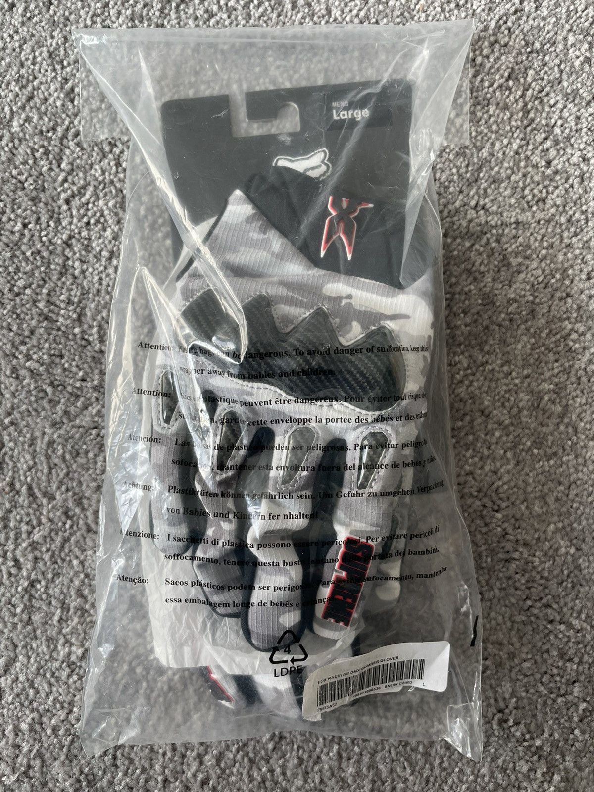 Fox Racing × Supreme Supreme x Fox Racing DMX Gloves Size ONE SIZE - 1 Thumbnail