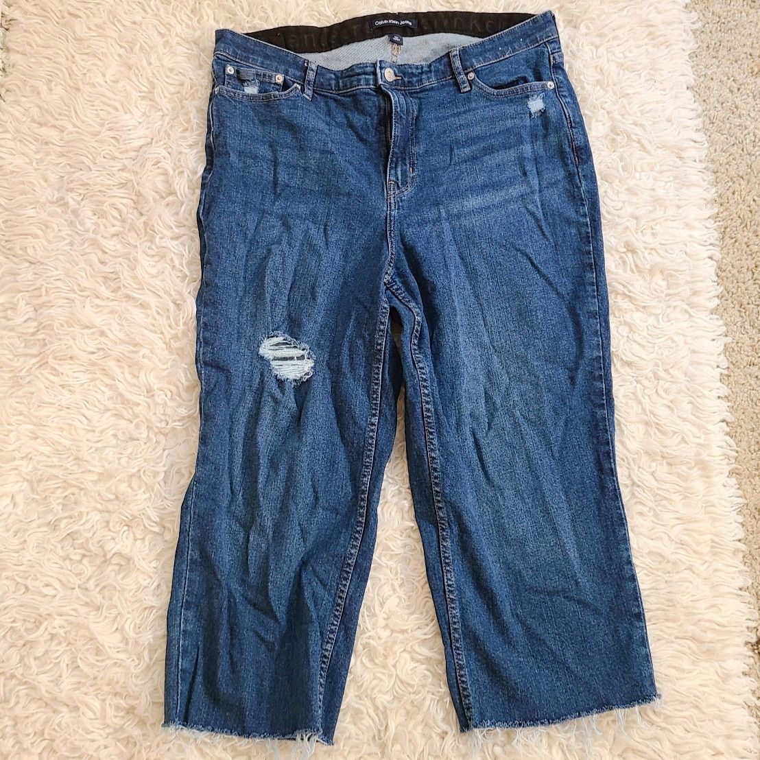 Calvin Klein Calvin Klein Jeans high rise straight leg jeans 16w Size 38" / US 16 / IT 52 - 1 Thumbnail