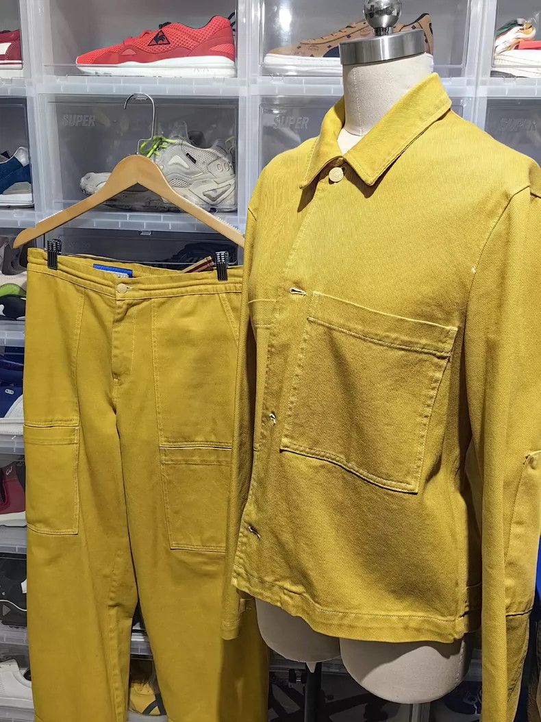 Acne Studios Acne studios Mustard yellow denim jacket 2502-Nextarrow Size US S / EU 44-46 / 1 - 8 Thumbnail