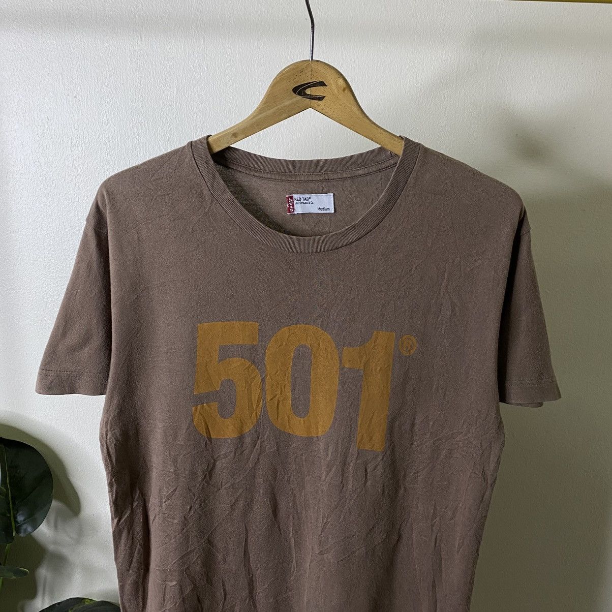 Levi's Vintage Y2K Levis 501 T Shirt Size US M / EU 48-50 / 2 - 2 Thumbnail
