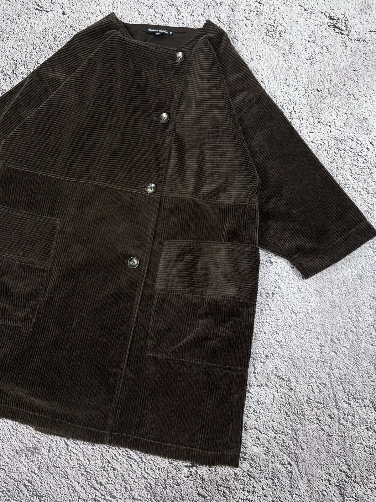 Gudrun Sjoden Gudrun Sjödén Brown Corduroy Boxy Oversized Jacket Coat M Size M / US 6-8 / IT 42-44 - 4 Thumbnail
