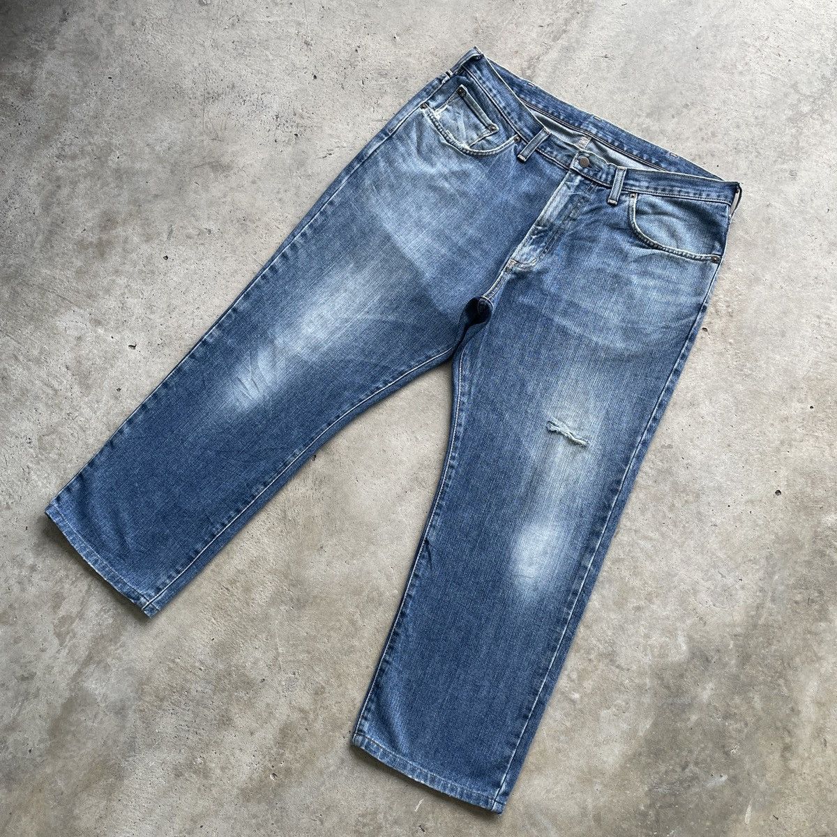 Edwin W38💥 Vintage Edwin Faded Distressed Jeans Denim Pants Size US 38 / EU 54 - 2 Thumbnail