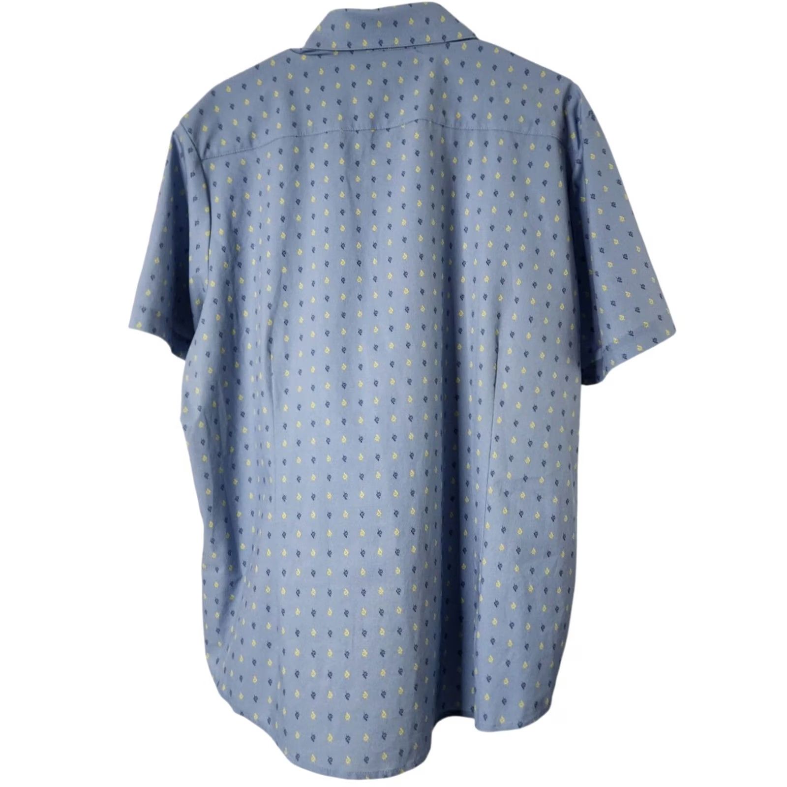 Mizzen+Main Mizzen+Main Leeward Button-Down Performance Shirt Short Sleeve L Blue Mens Shirt Polo Golf Stretch Size US L / EU 52-54 / 3 - 2 Thumbnail