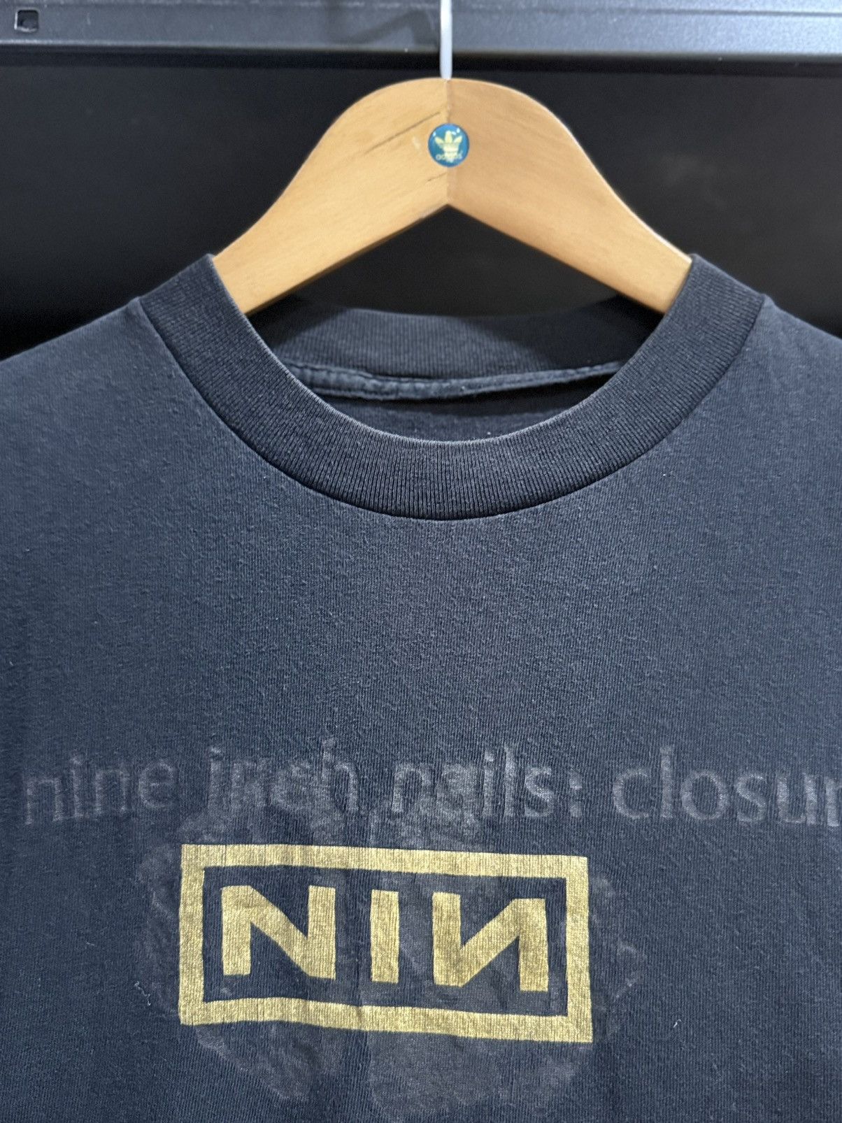Band Tees Vintage 90s Nine Inch Nails Closure Box Faded Tee Size US XXL / EU 58 / 5 - 7 Thumbnail