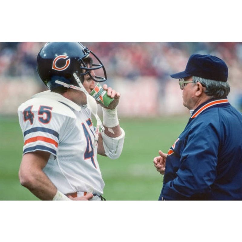 NFL × Starter Chicago Bears 80s 90s satin Varsity M L navy orange NFL vtg Size US L / EU 52-54 / 3 - 7 Thumbnail