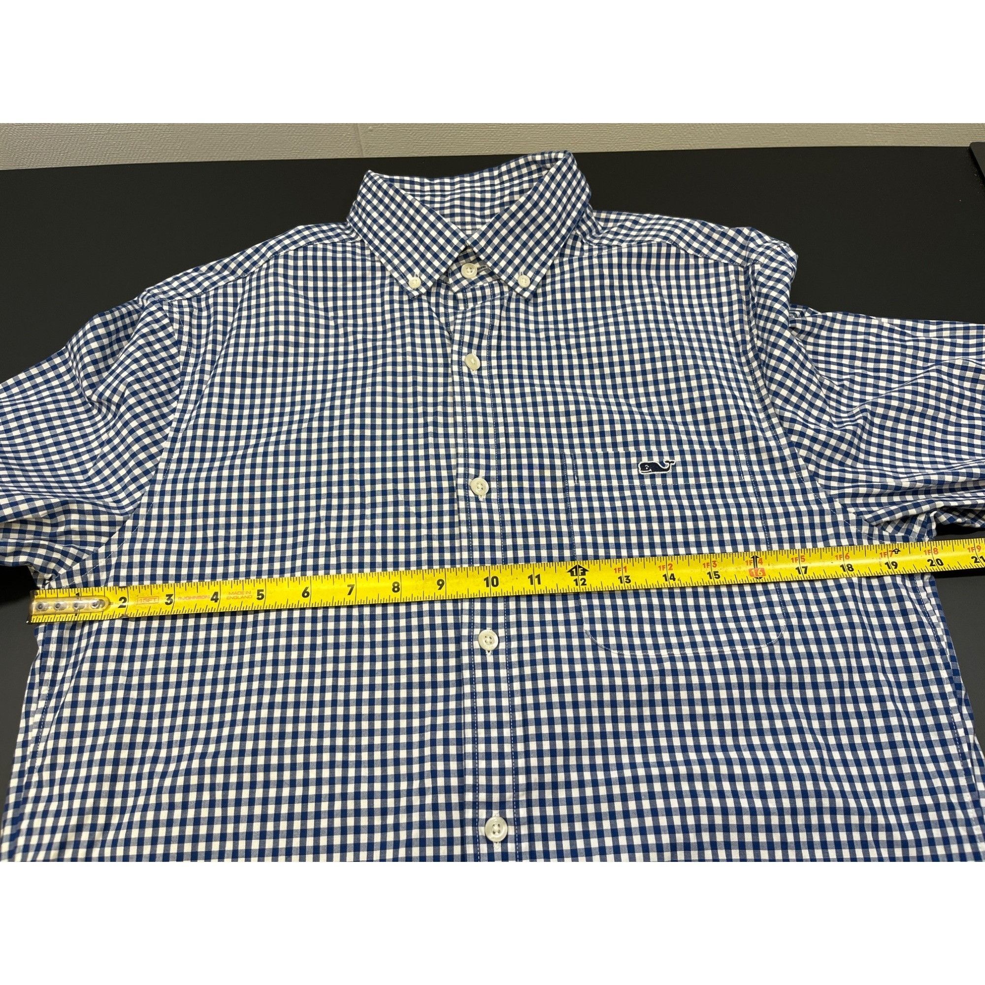 Vineyard Vines Vineyard Vines Men's Blue Check Shirt/Button Up SzS SKU 4067 Size US S / EU 44-46 / 1 - 7 Thumbnail