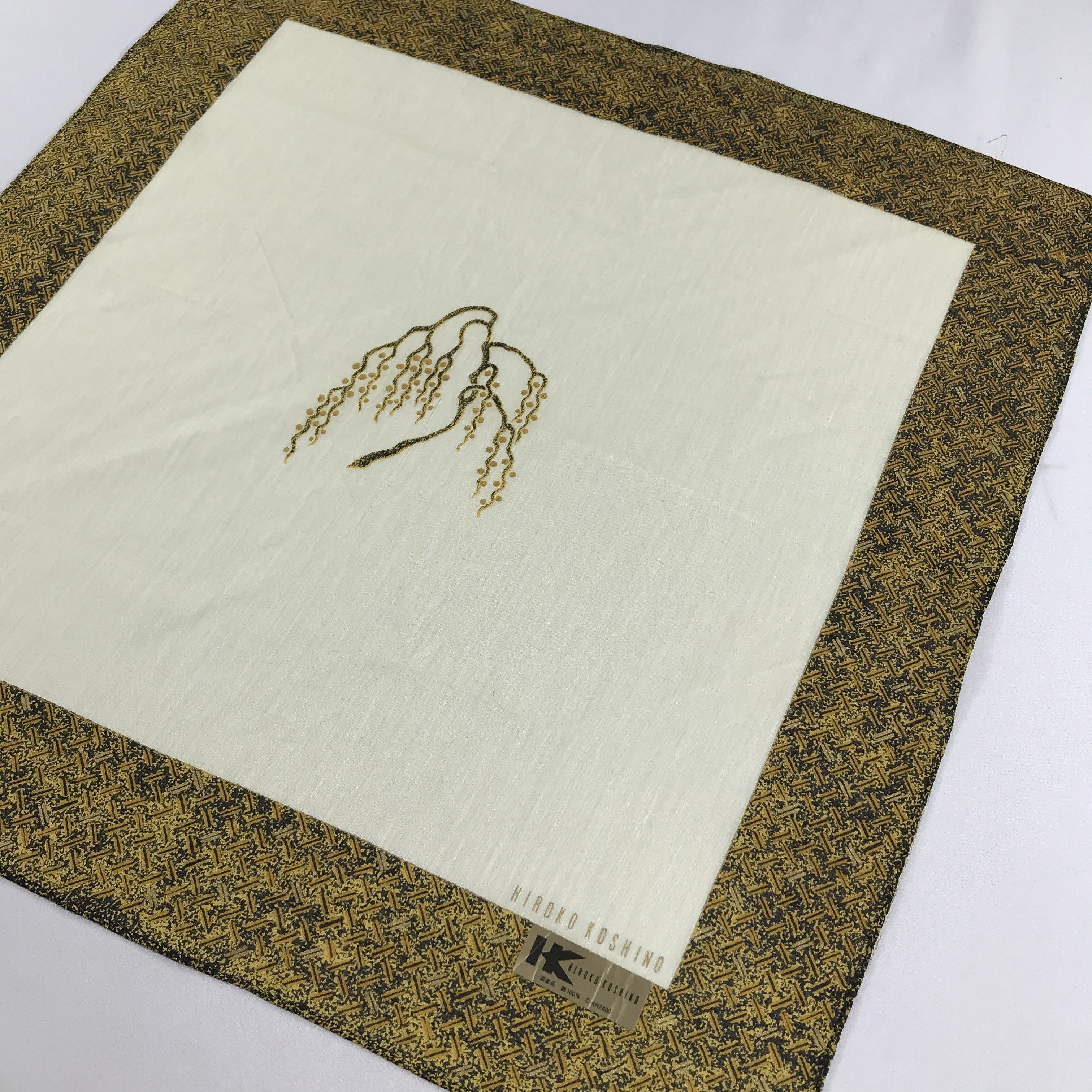 Hiroko Koshino Homme Hiroko Koshino Handkerchief Neckerchief Bandana H677 Size ONE SIZE - 4 Thumbnail