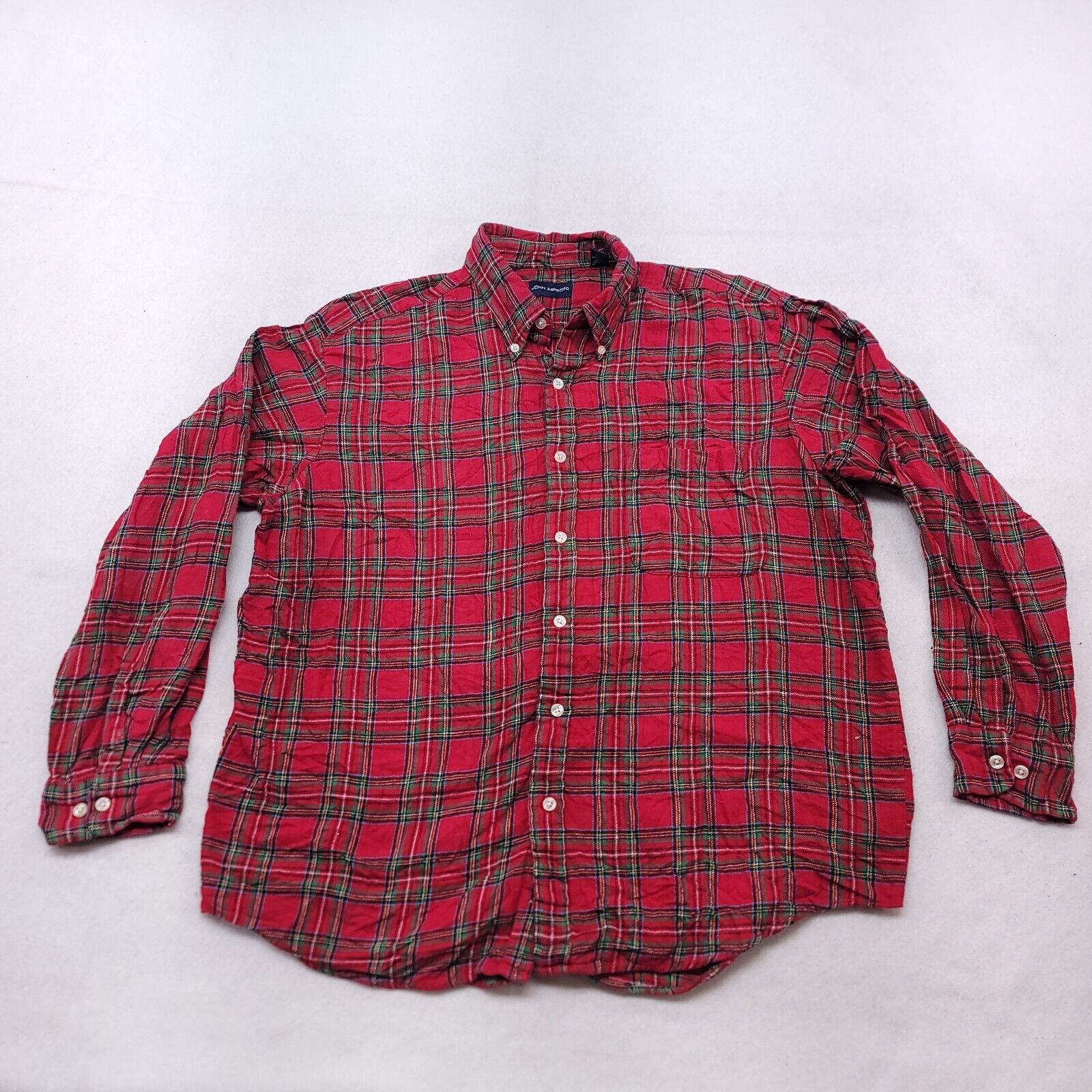 John Ashford John Ashford Tartan Flannel Button Up Shirt Mens Size XL Red Size US XL / EU 56 / 4 - 2 Thumbnail