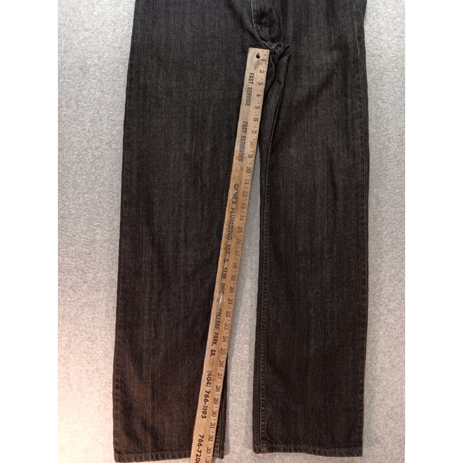 Levi's Levi's 514 Jeans Mens 36x34 Black Straight 5-Pocket Denim Cotton Wash Dark Logo USA Belt Loop GUC Size US 36 / EU 52 - 7 Thumbnail
