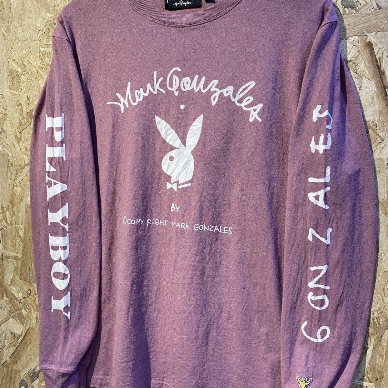 Playboy RARE Mark Gonzales x Playboy Archive Spellout Long Sleeve Size US L / EU 52-54 / 3 - 3 Thumbnail