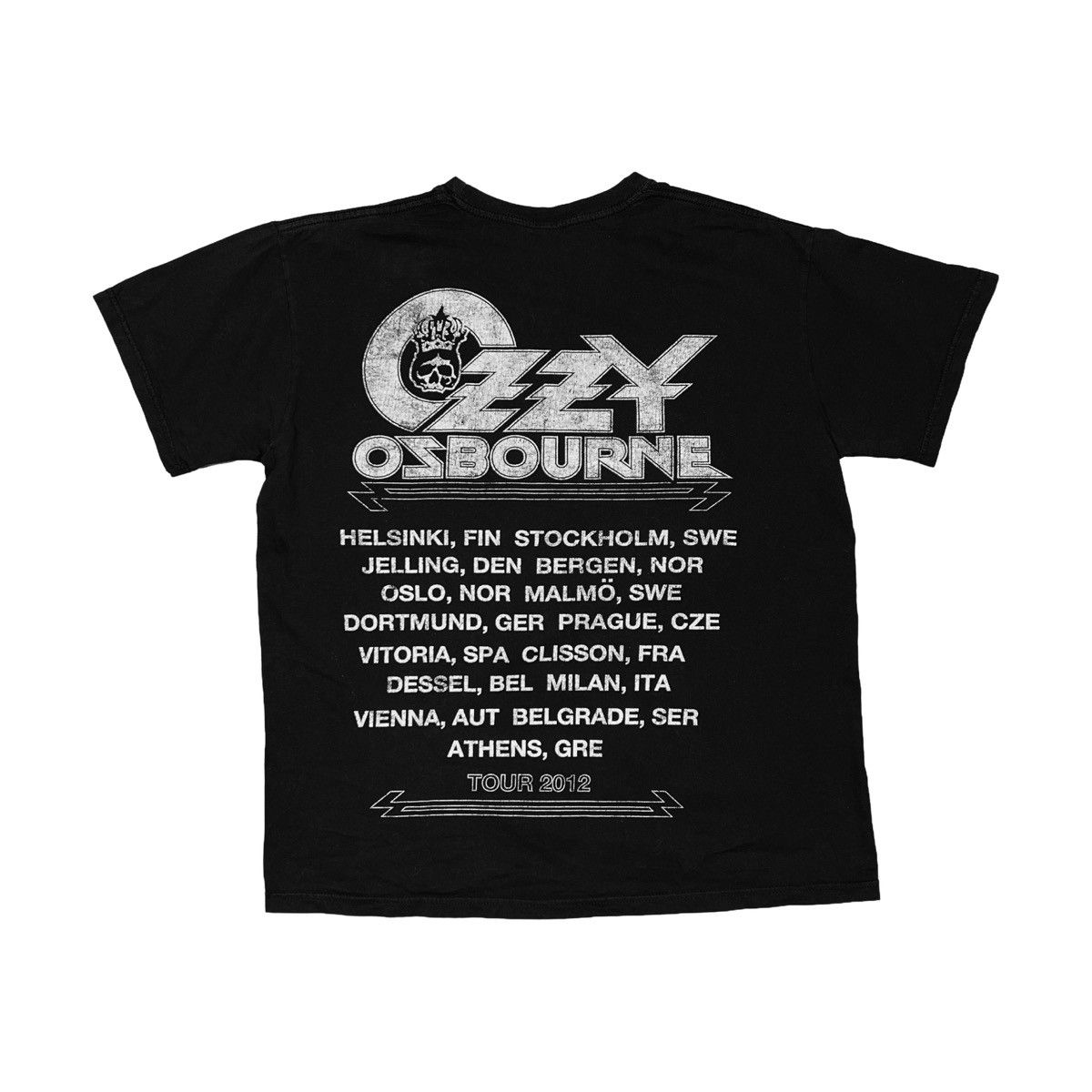 Vintage Ozzy Osborn 2012 Tour T-Shirt Size US L / EU 52-54 / 3 - 5 Thumbnail