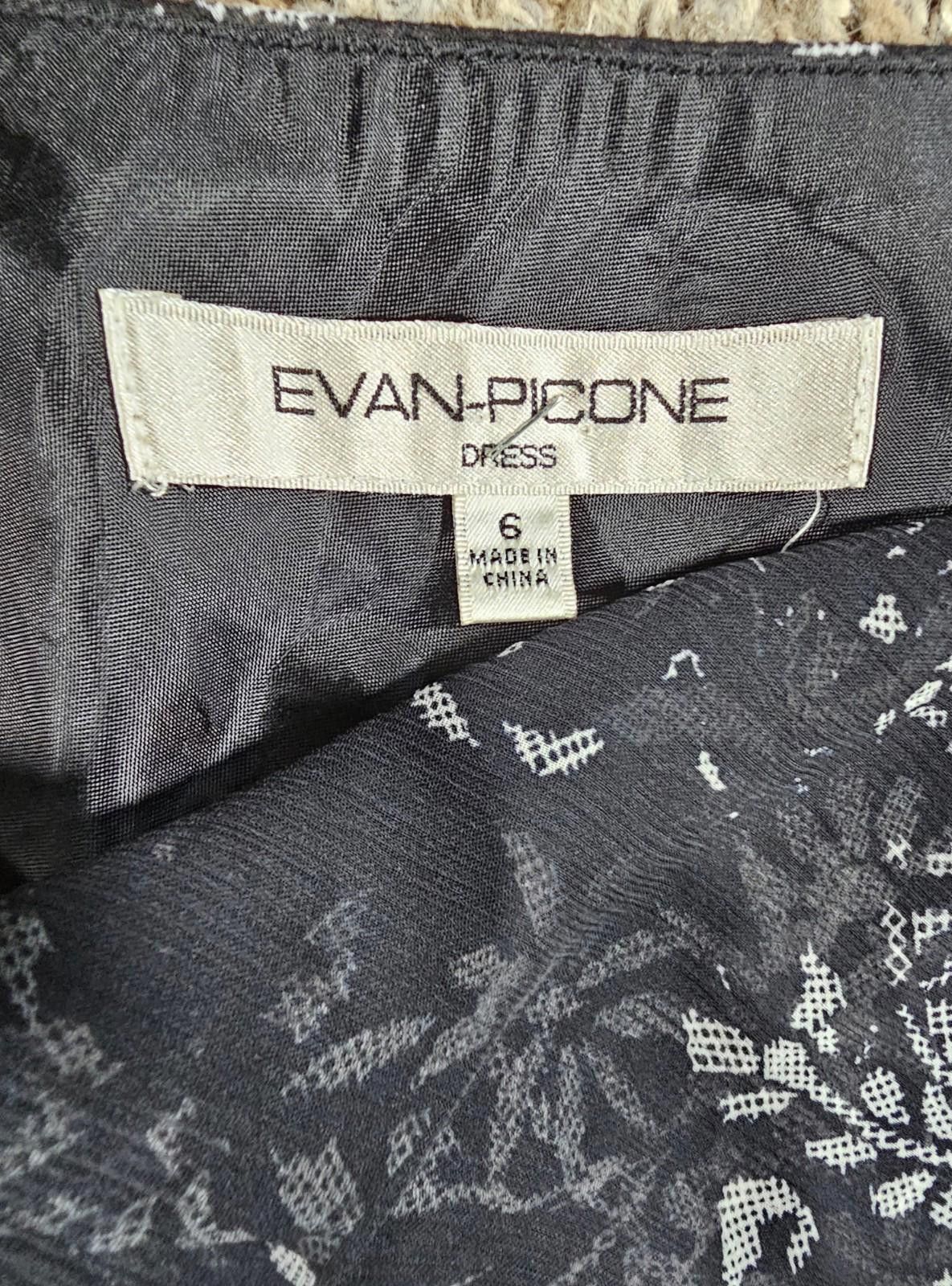 Evan Picone Evan Picone Black Floral Dress Sz 6 Size M / US 6-8 / IT 42-44 - 2 Thumbnail