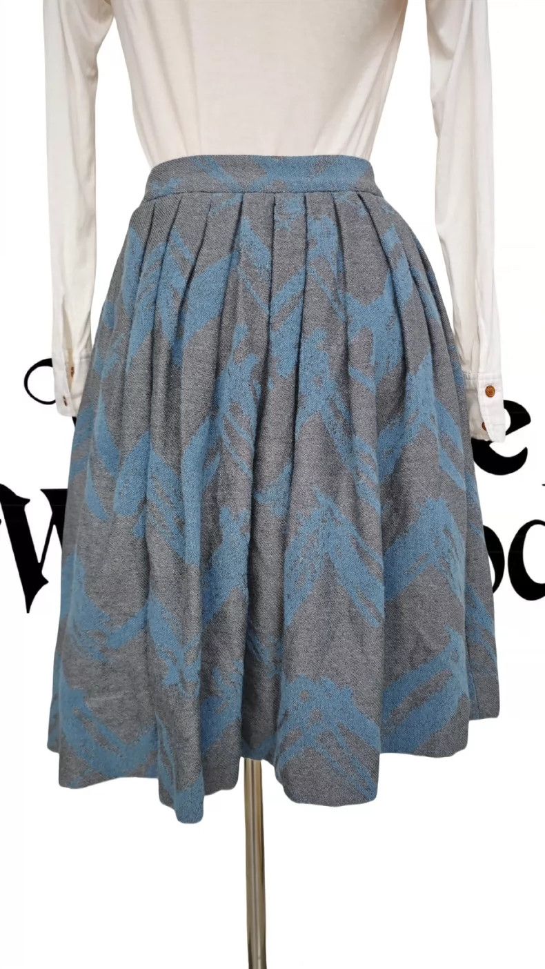 Vivienne Westwood Vivienne Westwood sizeM Blue grey wool half skirts, pleated Size 27" / US 4 / IT 40 - 3 Thumbnail