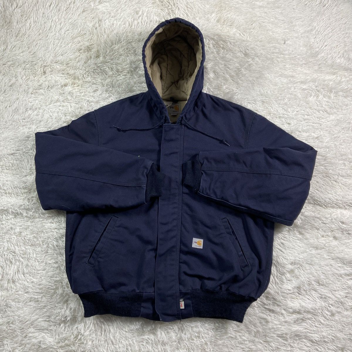 Carhartt Flame Resistant Active Jacket Navy in Large