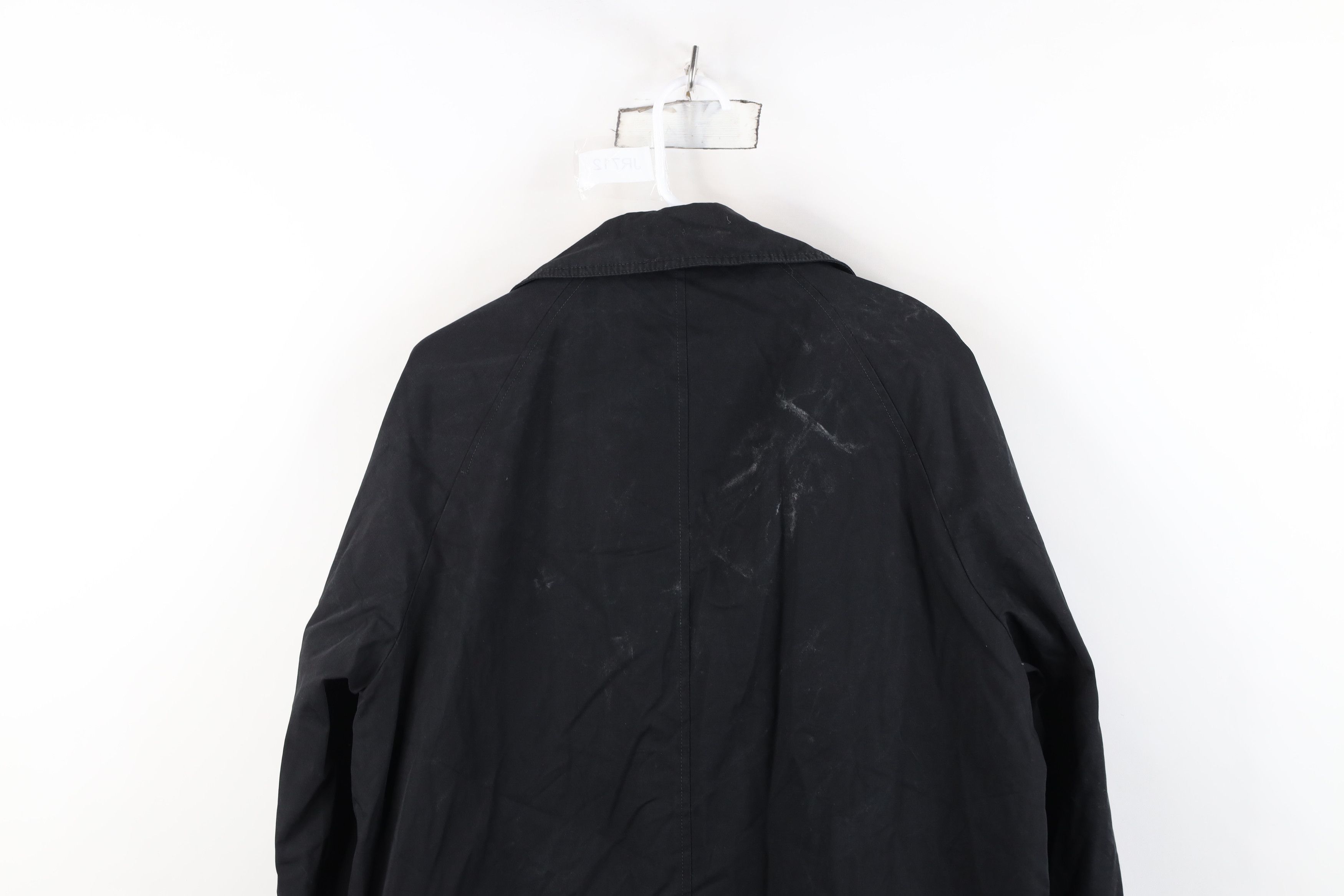 Vintage Vintage 70s Streetwear Lined Trench Coat Rain Jacket Black Size US XXL / EU 58 / 5 - 15 Thumbnail
