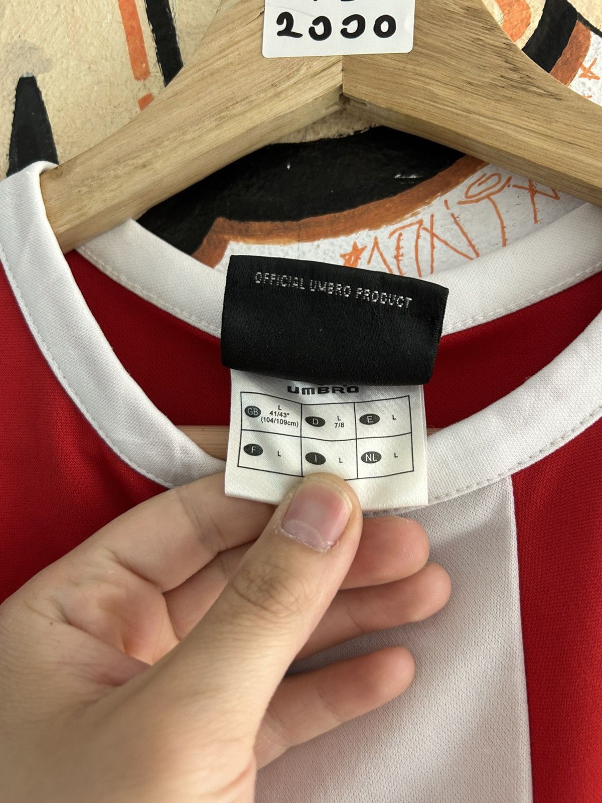 Umbro 90 s Center Logo Umbro Jersey Size US XL / EU 56 / 4 - 4 Thumbnail