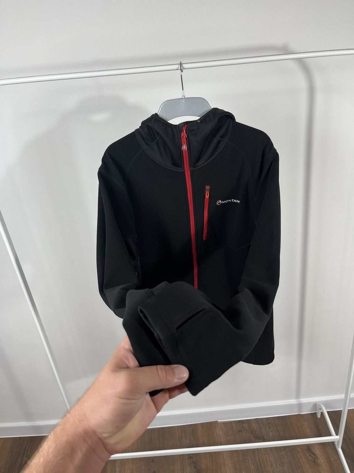 Montane Montane Polartec Black Softshell Hoodie Jacket Size L Size US L / EU 52-54 / 3 - 5 Thumbnail