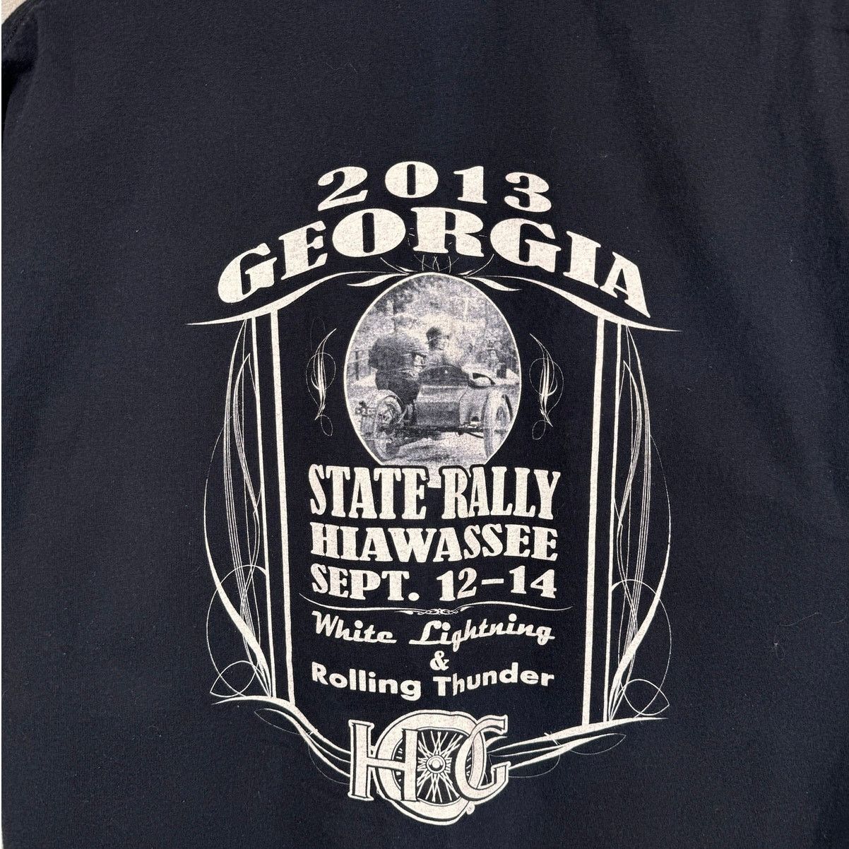 Harley Davidson Harley Davidson Bike Rally T Shirt XL Black GA Owners Group Size US XL / EU 56 / 4 - 6 Thumbnail