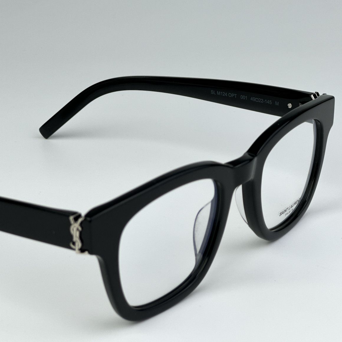 Yves Saint Laurent NEW Saint Laurent SLM124 OPT 001 Cat Eye Unisex Eyeglasses Size ONE SIZE - 9 Thumbnail