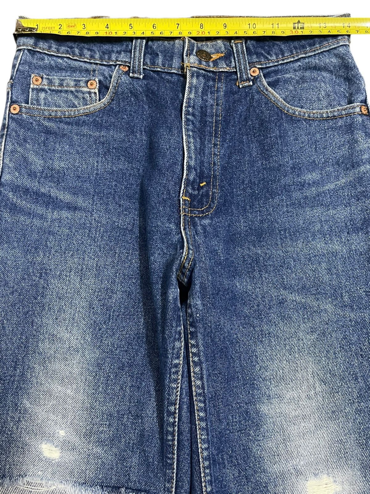 Levi's Vintage 80s Levis 517 Blue Wash Distressed Bootcut Jeans Size US 28 / EU 44 - 13 Thumbnail