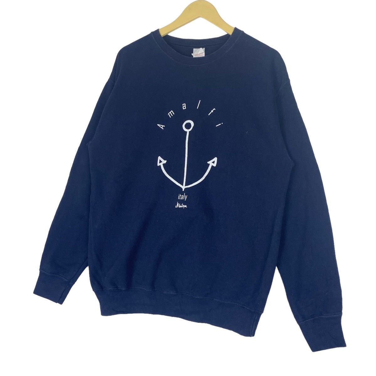 Fruit Of The Loom Amalfi Italy Sweatshirt Crewneck Navy Blue Pullover Jumper Size US M / EU 48-50 / 2 - 3 Thumbnail
