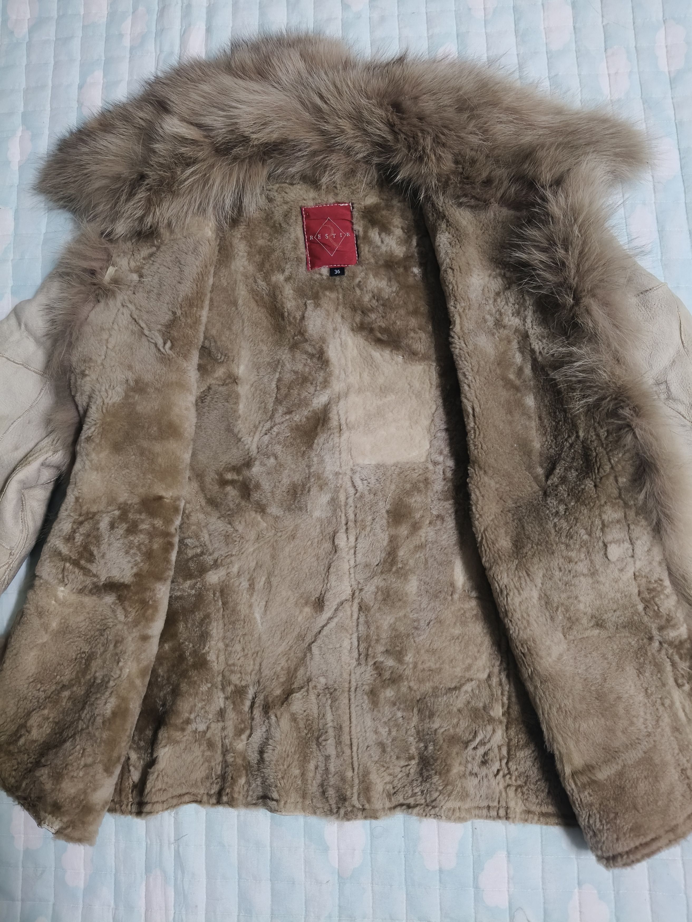 Vintage RESTIR Faux Fur Leather Jacket Size XS / US 0-2 / IT 36-38 - 8 Thumbnail