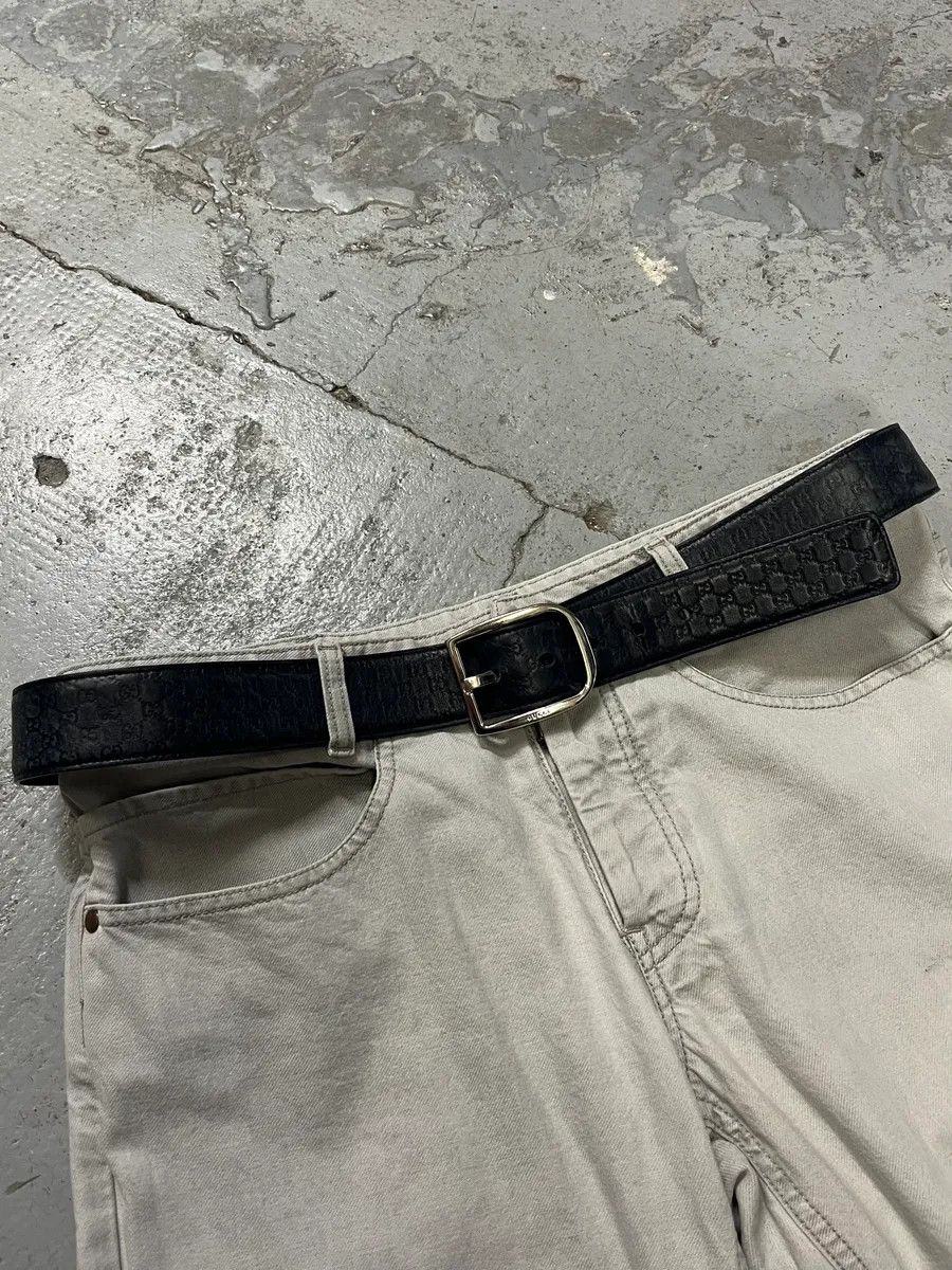 Gucci Gucci Navy Propaganda Leather Belt Size ONE SIZE - 2 Thumbnail
