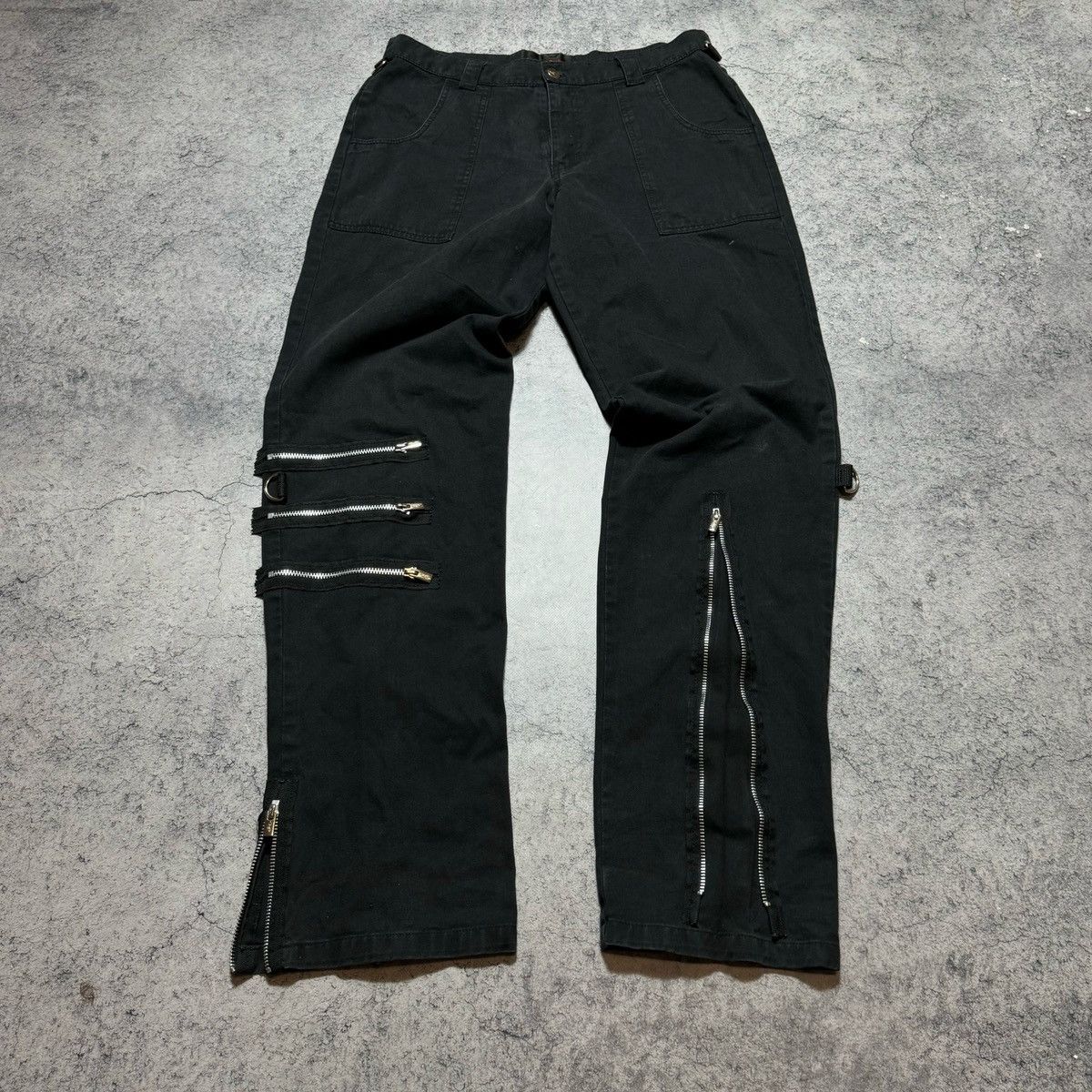 Designer × Japanese Brand Rare Queen Of Darkness Bondage Cyber Punk Rave Pants Size US 34 / EU 50 - 1 Thumbnail