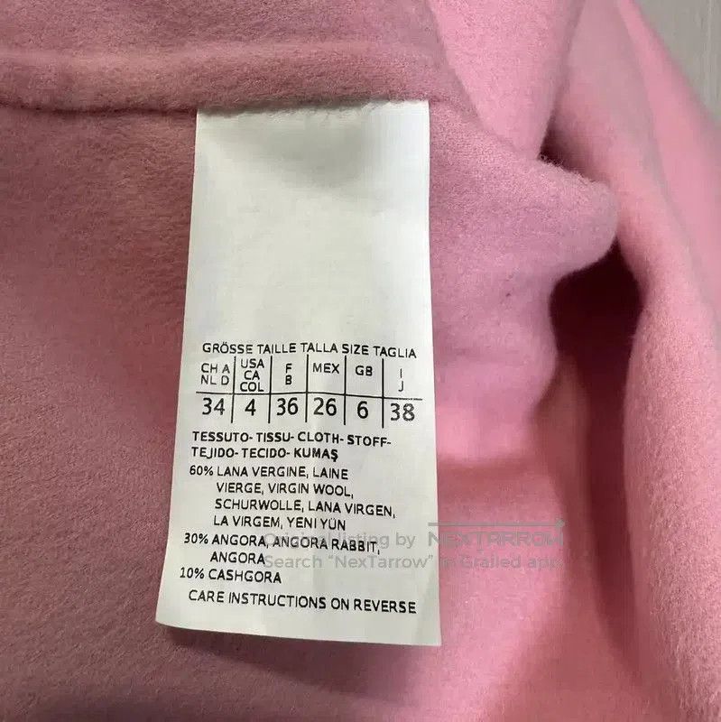 Max Mara MaxMara Pink Wool Women's Coat . Size XXS / US 00 / IT 34 - 3 Thumbnail