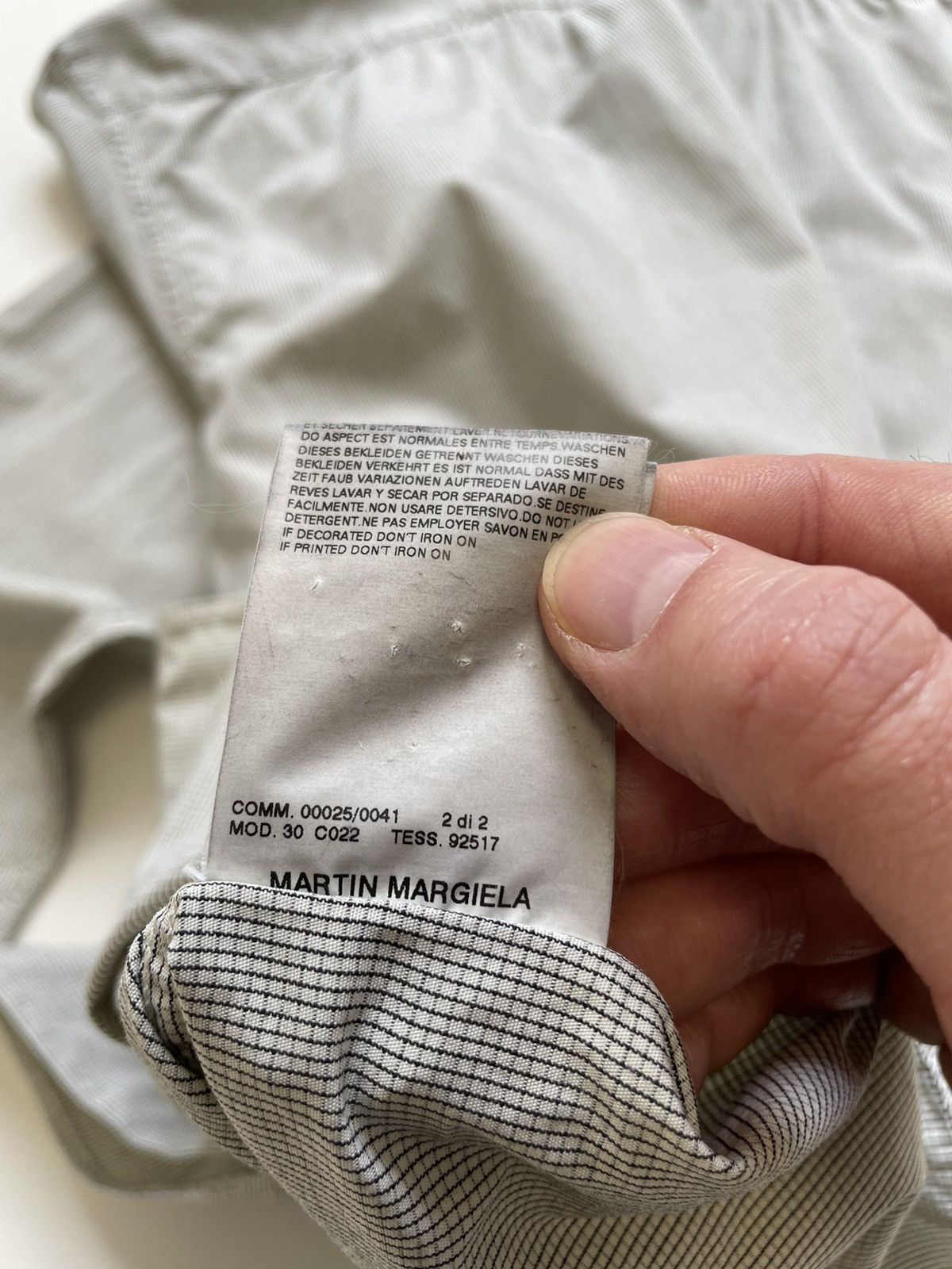Maison Margiela S/S 04 Collarless Grid Check Shirt Size US M / EU 48-50 / 2 - 11 Thumbnail