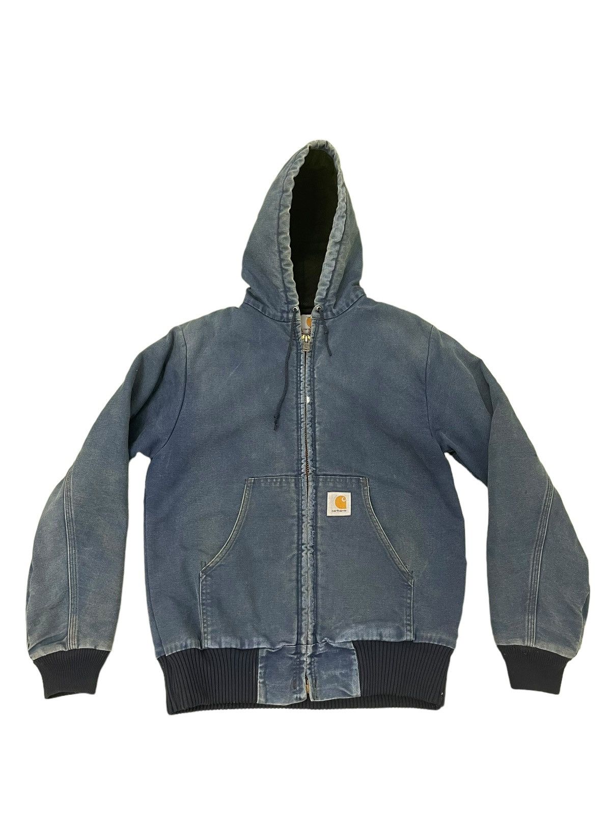 Carhartt Vtg Carhartt Detroit Hoodie Distress Sun Faded 5🟩8 Size US M / EU 48-50 / 2 - 1 Thumbnail