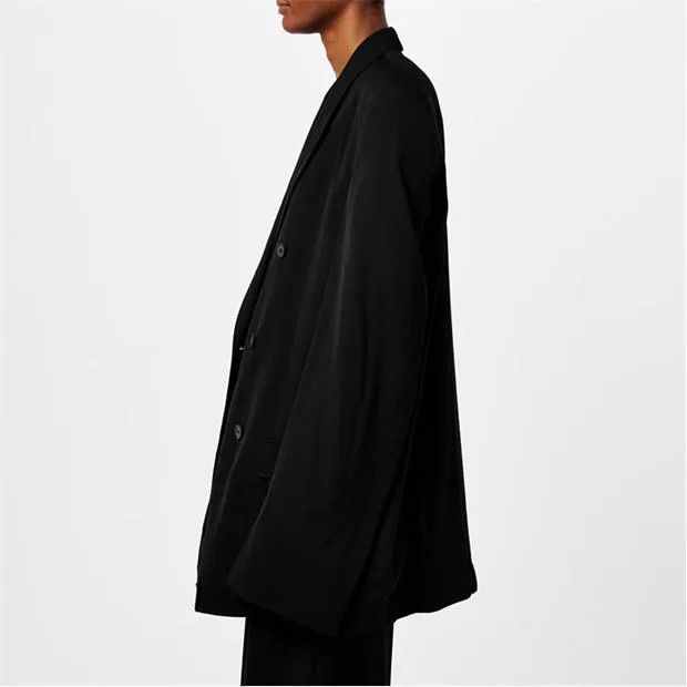Balenciaga o1g2r1mq0924 Blazers in Black Size L / US 10 / IT 46 - 3 Thumbnail