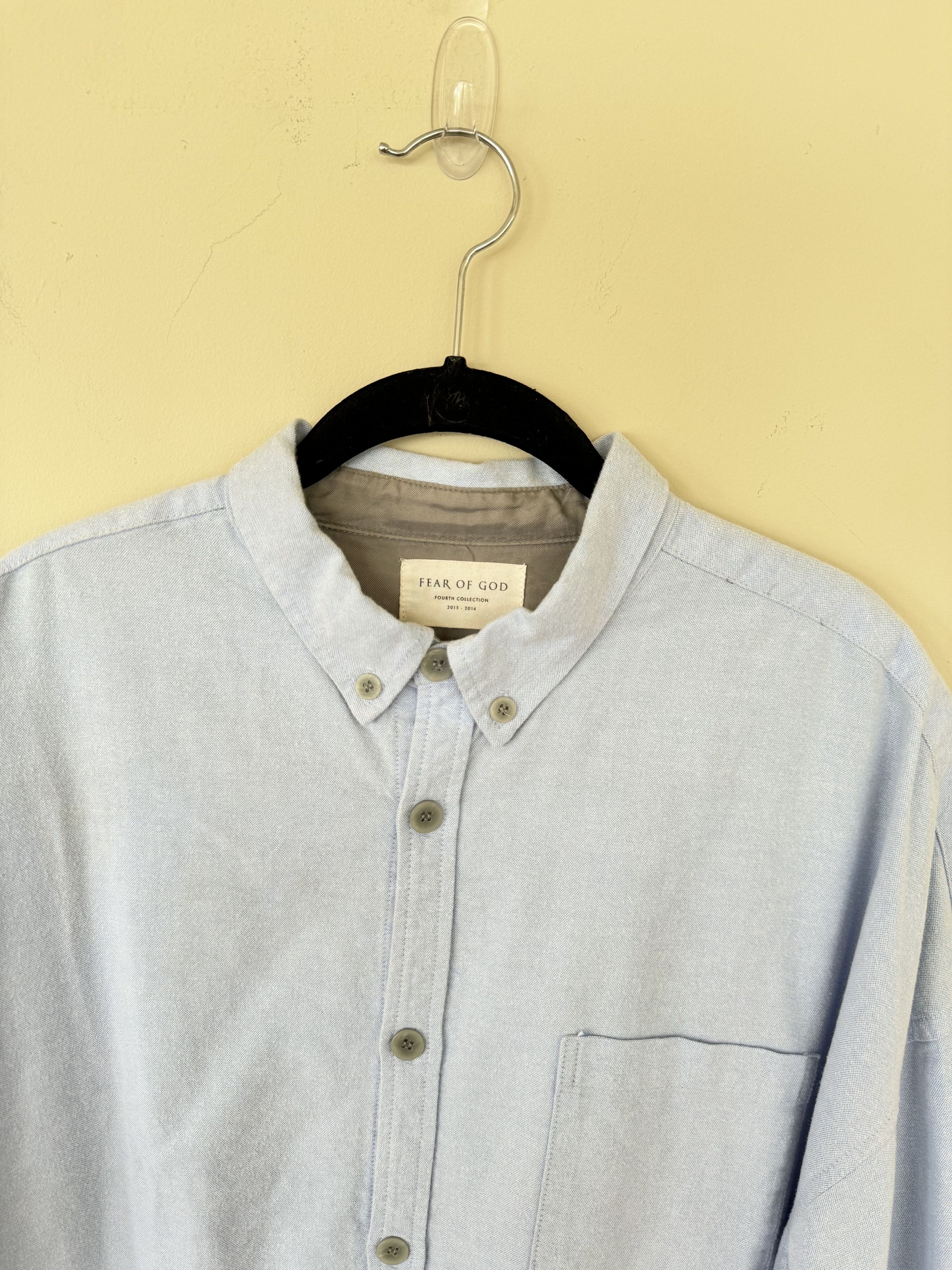 Fear of God Blue Fear Of God 4th Collection Shirt Size US XL / EU 56 / 4 - 2 Thumbnail