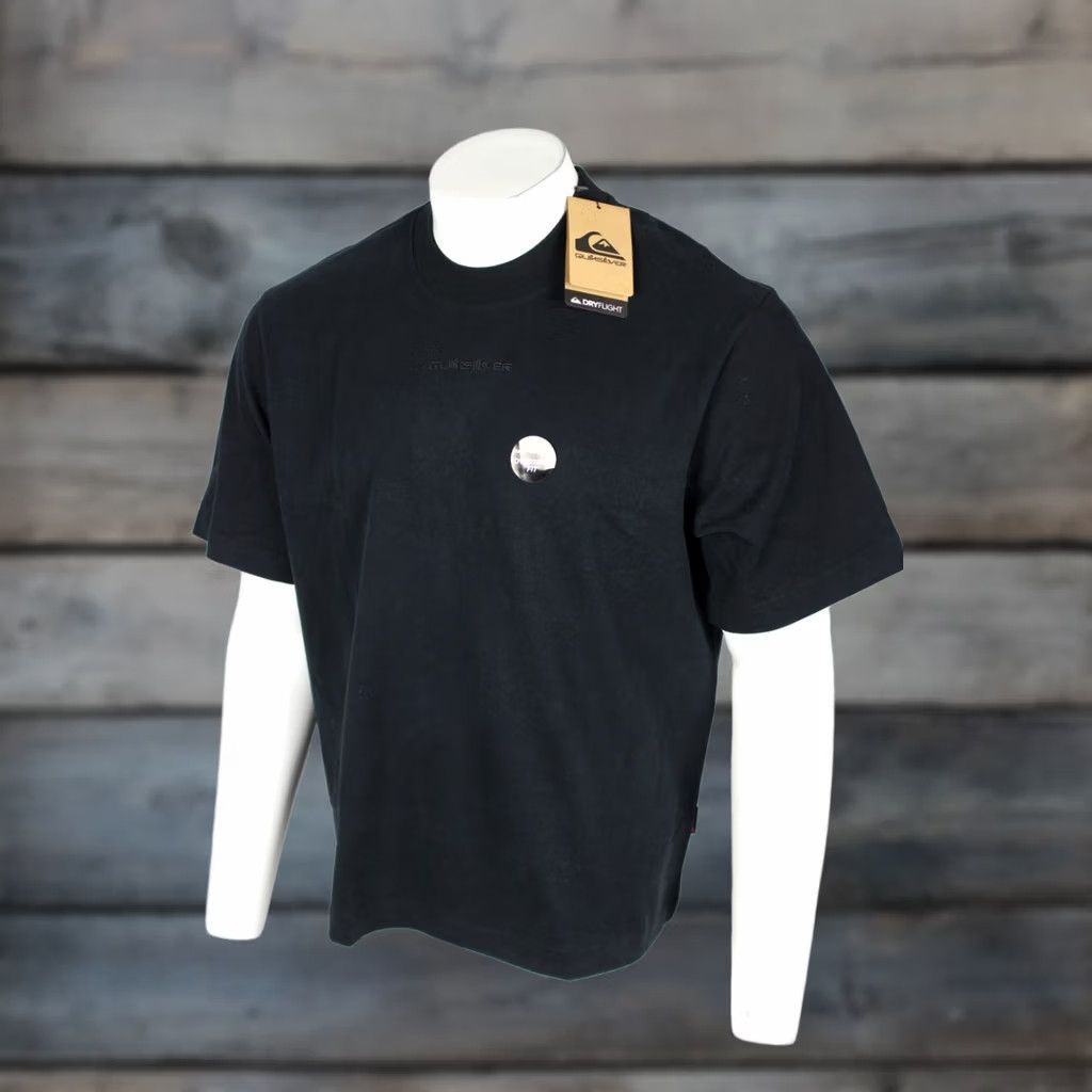 Quiksilver Quiksilver Men's Oversized T Shirt Short Sleeve M Medium Black Embroidered Size US M / EU 48-50 / 2 - 1 Thumbnail
