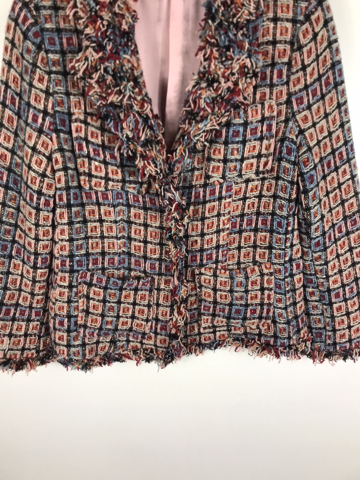 Elisa Cavaletti 🔥Nice Design Elisa Cavaletti Italia Wool Tweed Coat Jacket Size S / US 4 / IT 40 - 5 Thumbnail