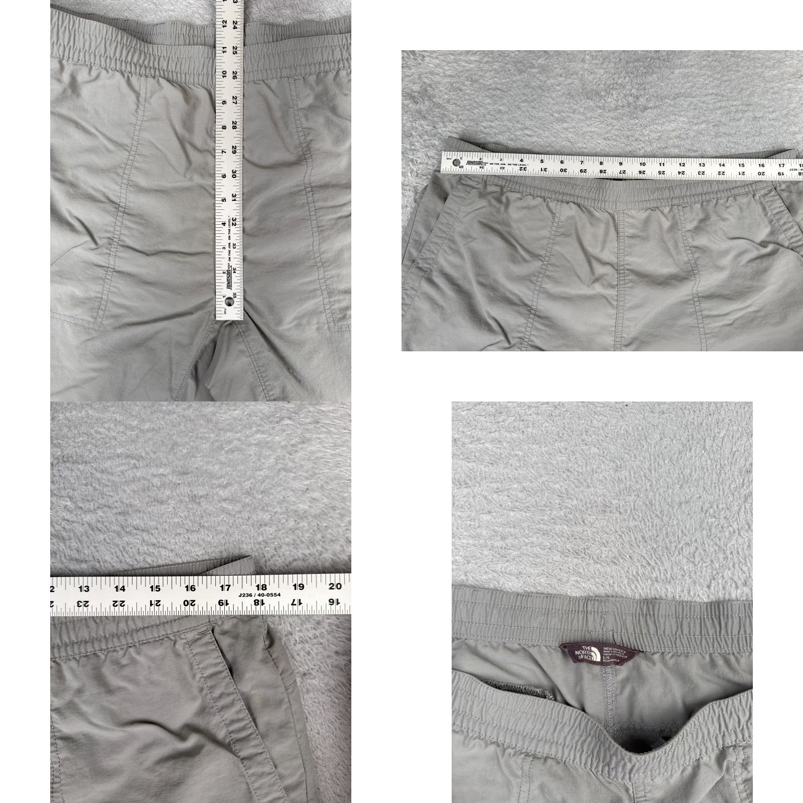 The North Face The North Face Shorts Mens Large Gray Elastic Waist Polyester Short Regular 36x10 Gray The North Face Mens Shorts — Size US 33 - 8 Thumbnail