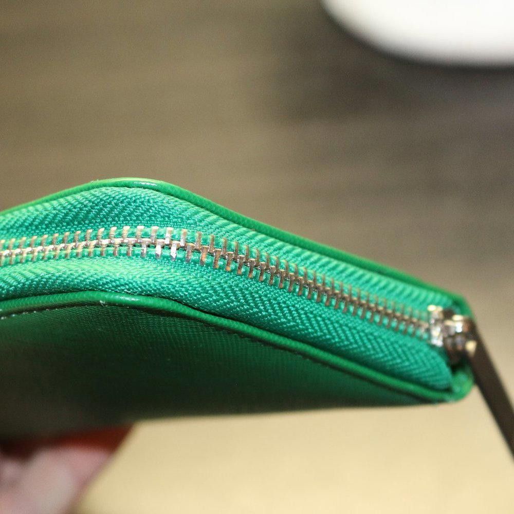 Other Tupperware Logo Consultant Award Wallet Green Zip Leather Size ONE SIZE - 6 Thumbnail