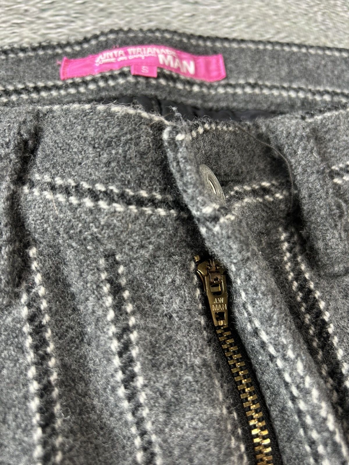 Comme des Garcons × Junya Watanabe × Vintage Junya Watanabe Comme Des Garcons wool striped pants AD2005 Size 30" / US 8 / IT 44 - 4 Thumbnail