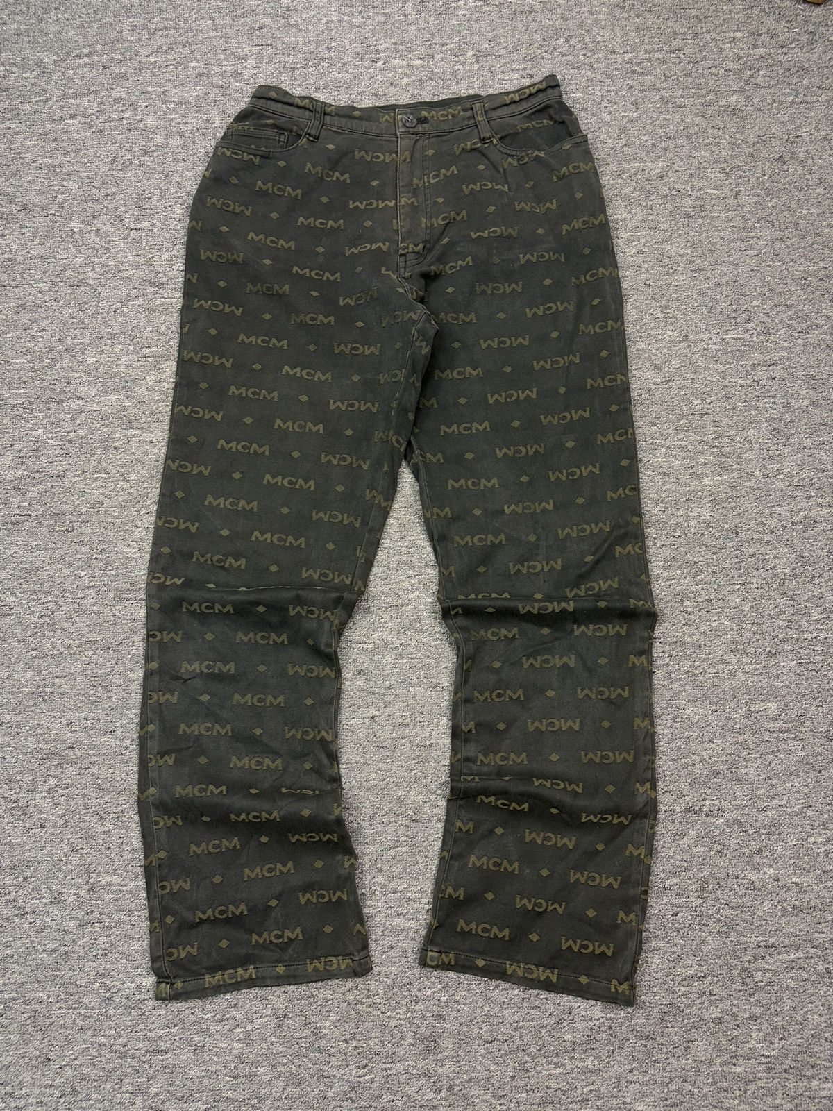 MCM Vintage Sunfaded MCM Legere Monogram Pants Size US 29 - 1 Thumbnail