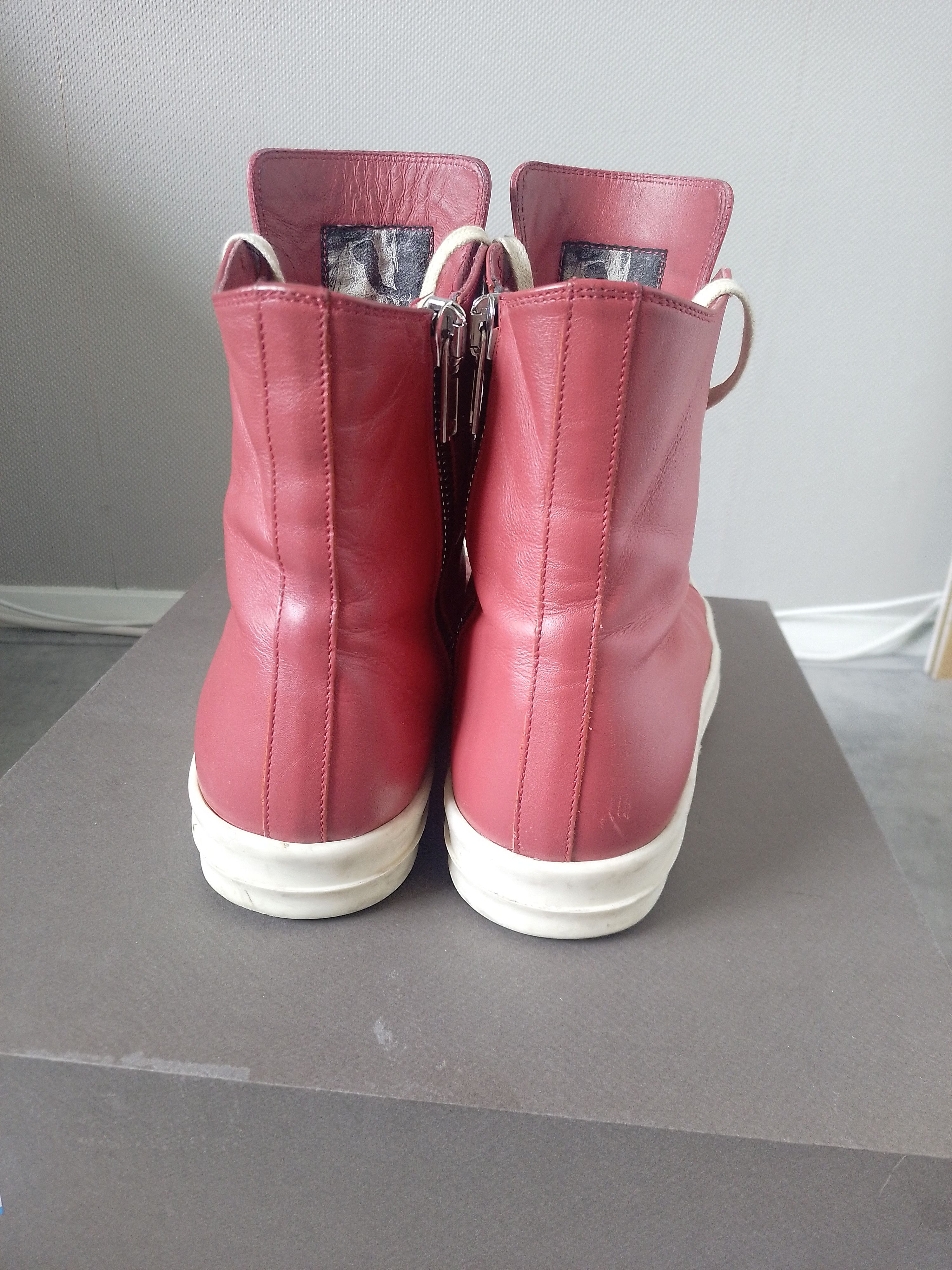 Rick Owens Carnelian Red Ramones Size US 10 / EU 43 - 3 Thumbnail