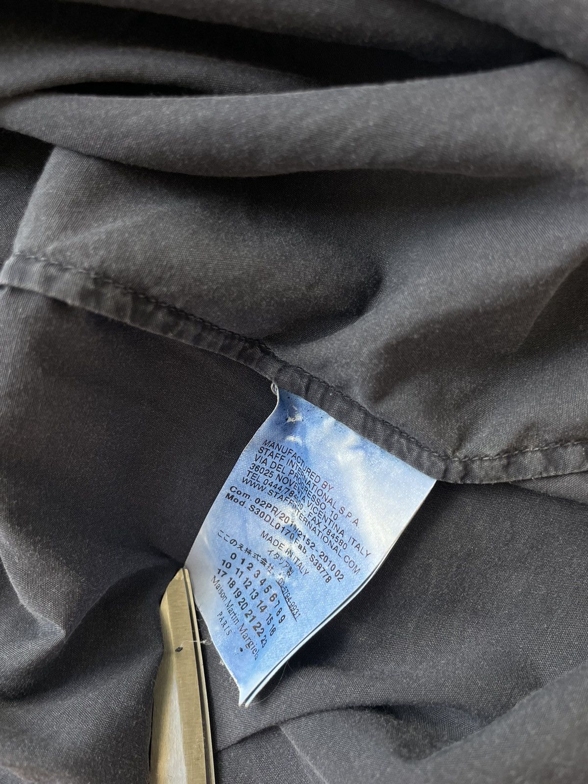 Martin Margiela Vintage Navy Blue Cotton Shirt 50 Size