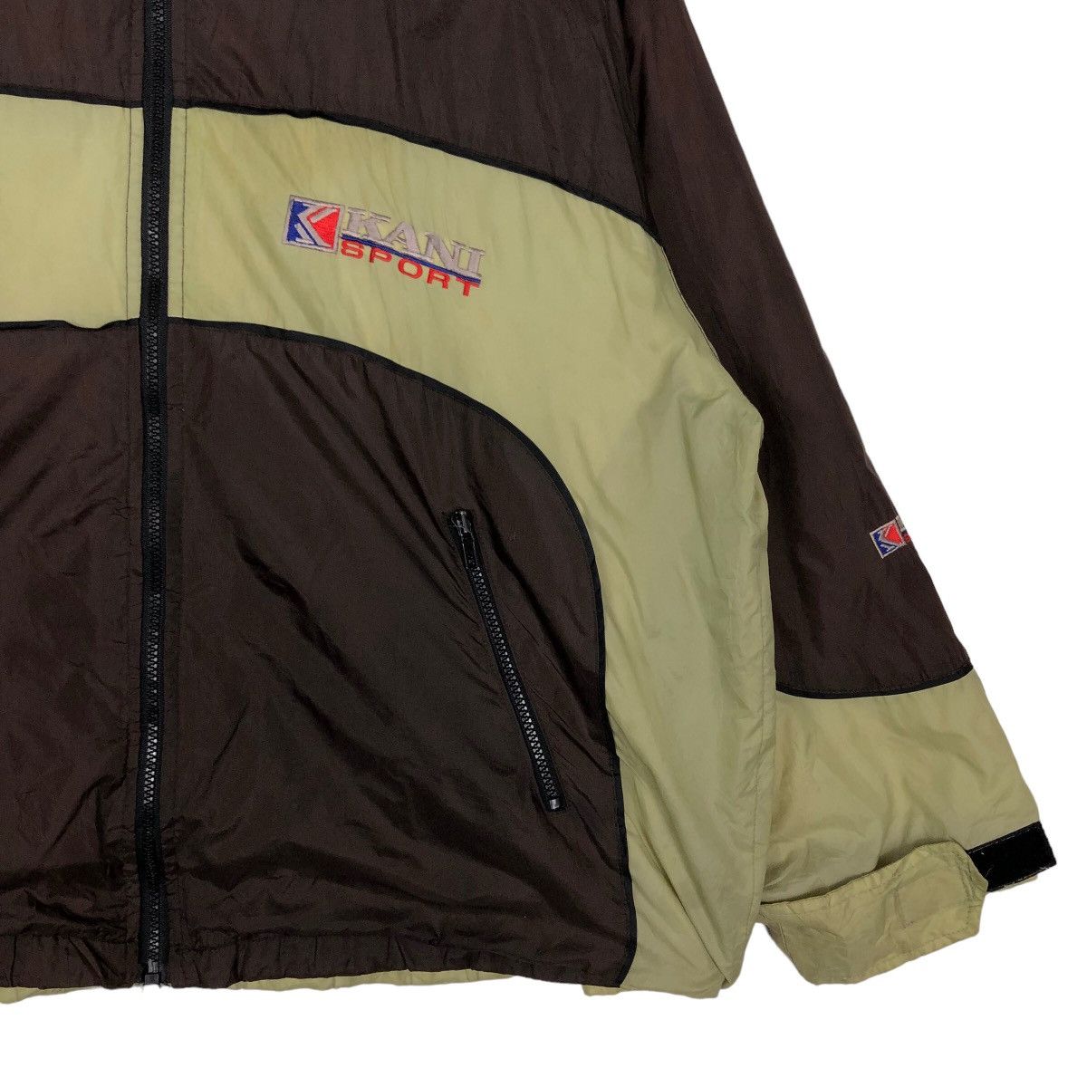 Vintage 🔥Vtg Nylon Bomber Jacket Karl Kani Spell Out Big Logo Size US M / EU 48-50 / 2 - 4 Thumbnail