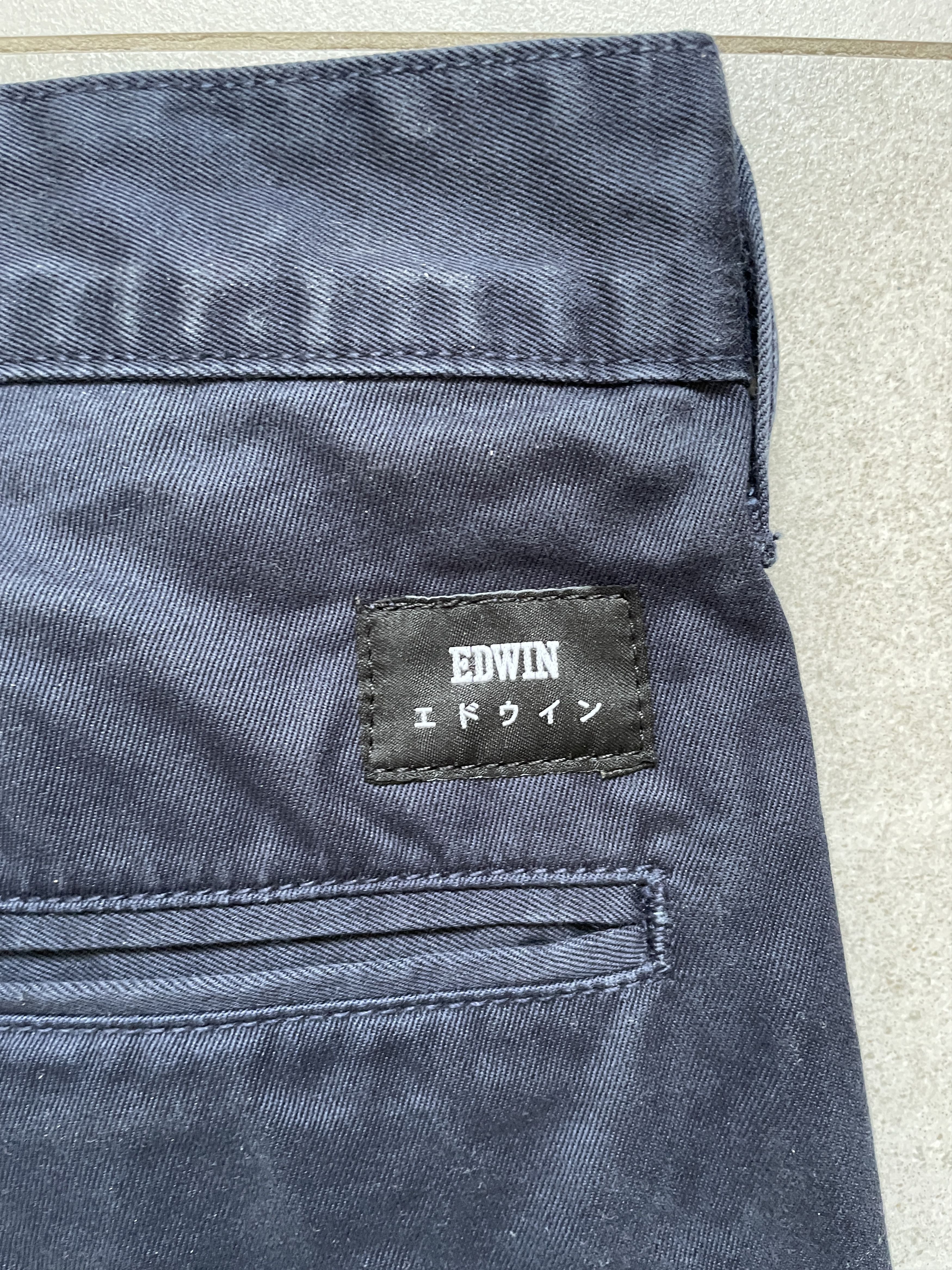Edwin EDWIN MADE IN JAPAN NAVY CHINO 55 PANTS Size US 30 / EU 46 - 3 Thumbnail
