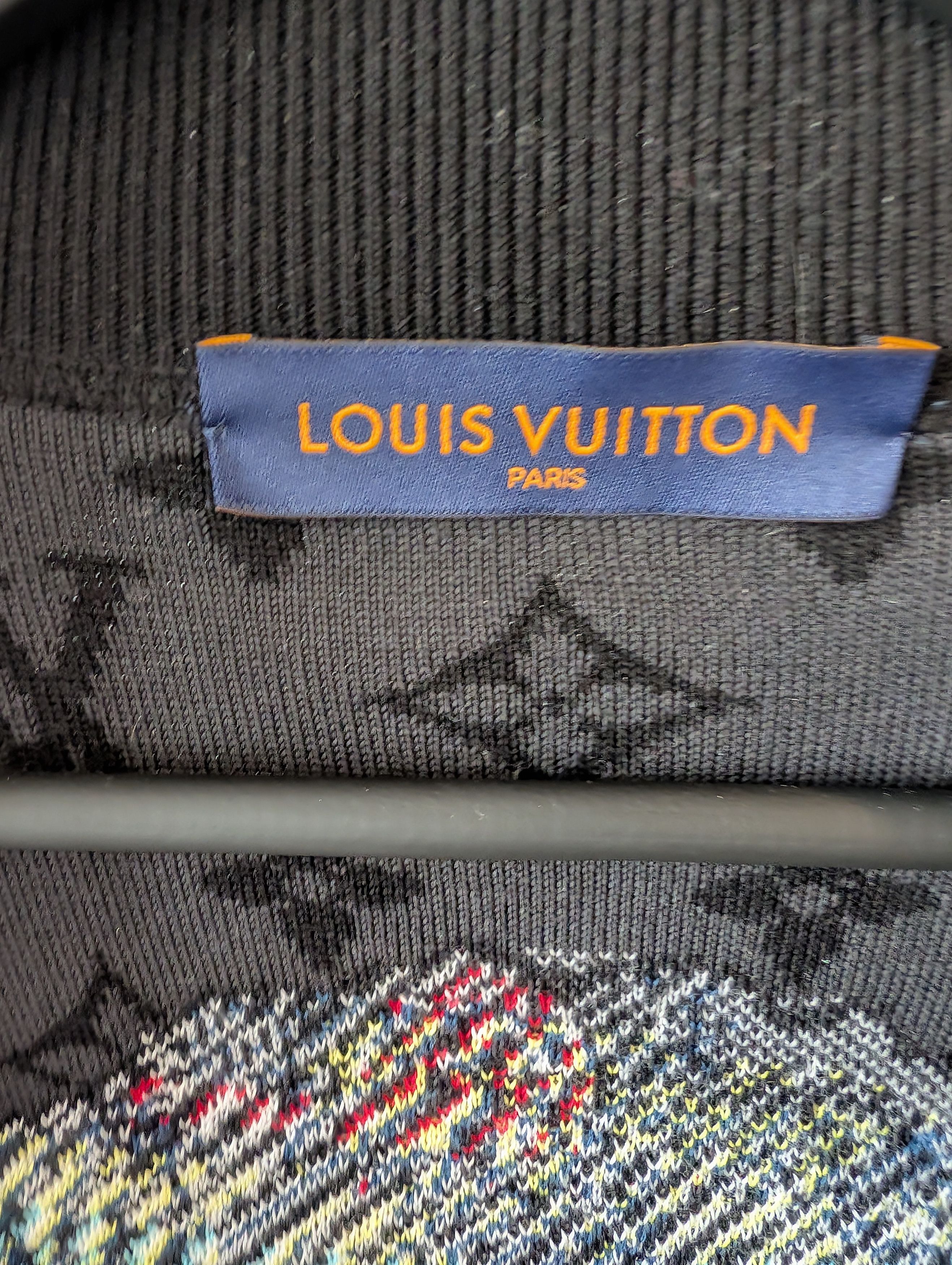 Louis Vuitton Louis Vuitton monogram graffiti knit bomber zip up Size US XL / EU 56 / 4 - 7 Thumbnail