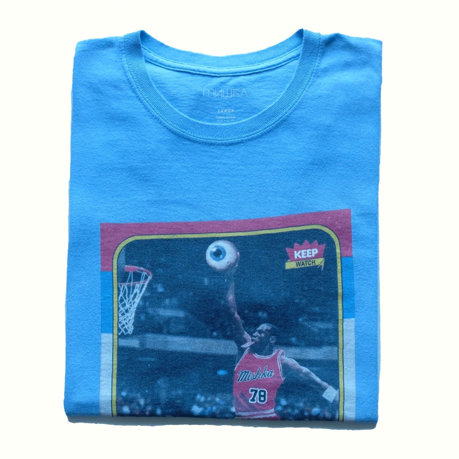 Jordan Brand VINTAGE MISKA NYC STREETWEAR MICHAEL JORDAN KEEP WATCH BLUE T SHIRT MEN SZ L Size US L / EU 52-54 / 3 - 2 Thumbnail