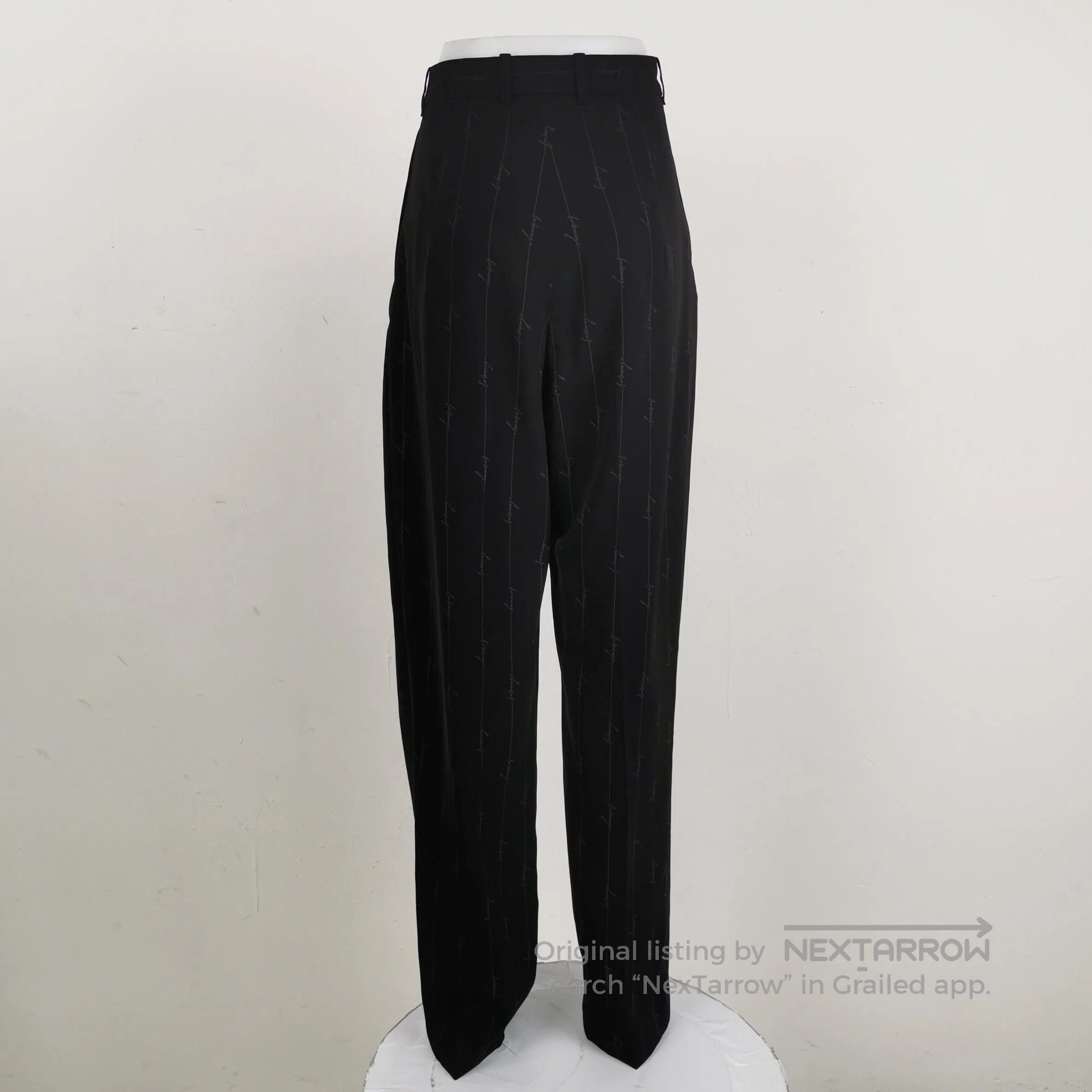 Balenciaga Balenciaga Striped Logo Print XS Pants. Size 35" - 2 Thumbnail
