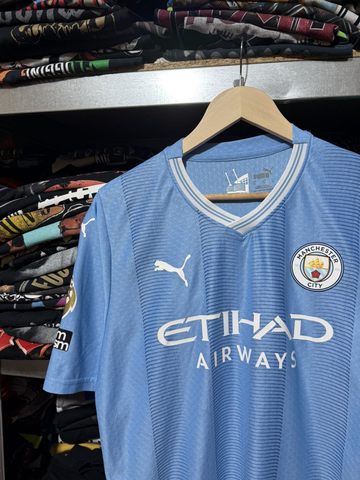 Puma Puma Manchester City 2023 2024 Home Football Soccer Jersey Size US L / EU 52-54 / 3 - 3 Thumbnail