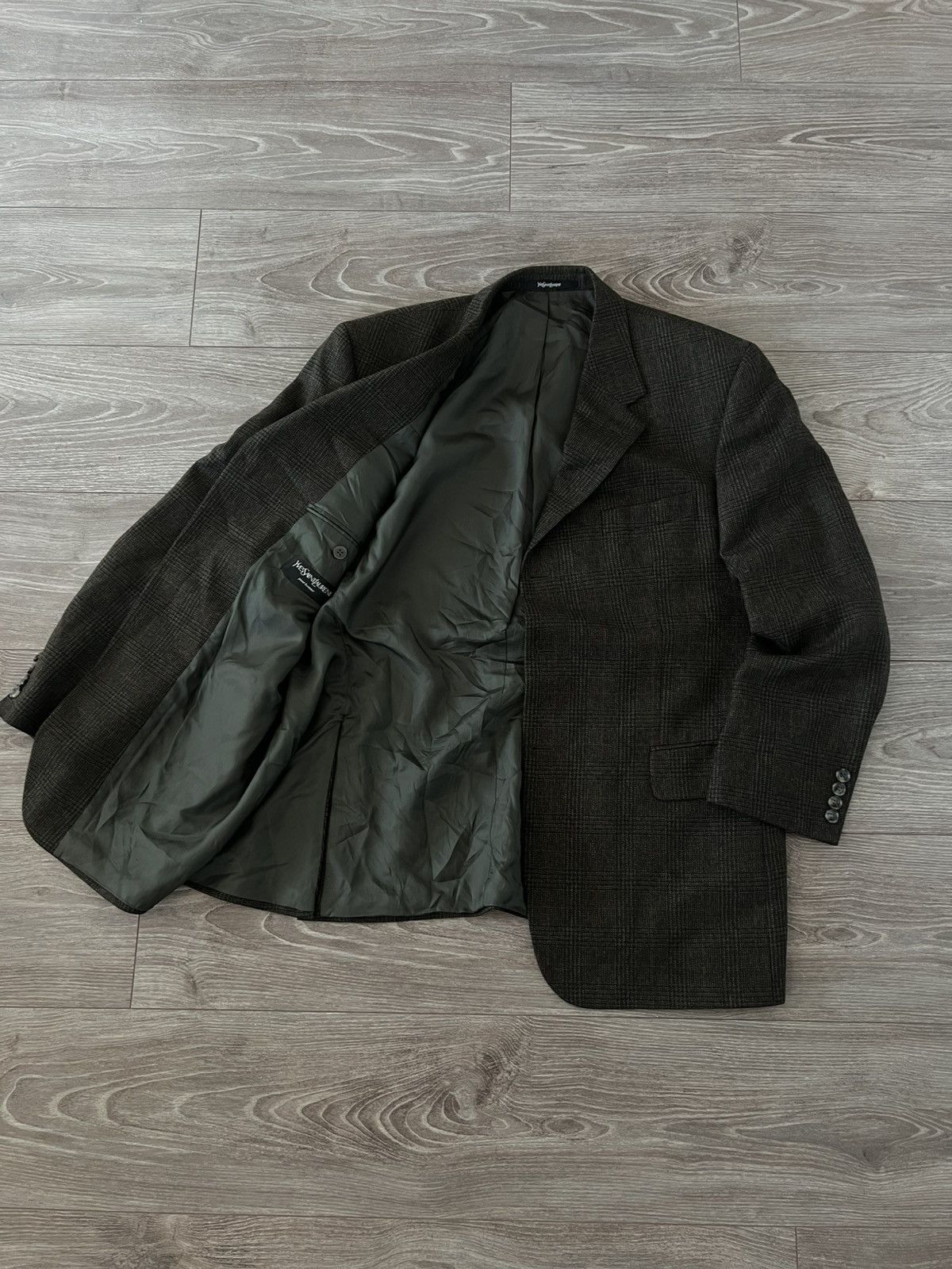 Vintage × Yves Saint Laurent ‼️Vintage YSL YvesSaintLaurent Wool/Cashmere Luxury Blazer‼️ Size 46R - 1 Thumbnail