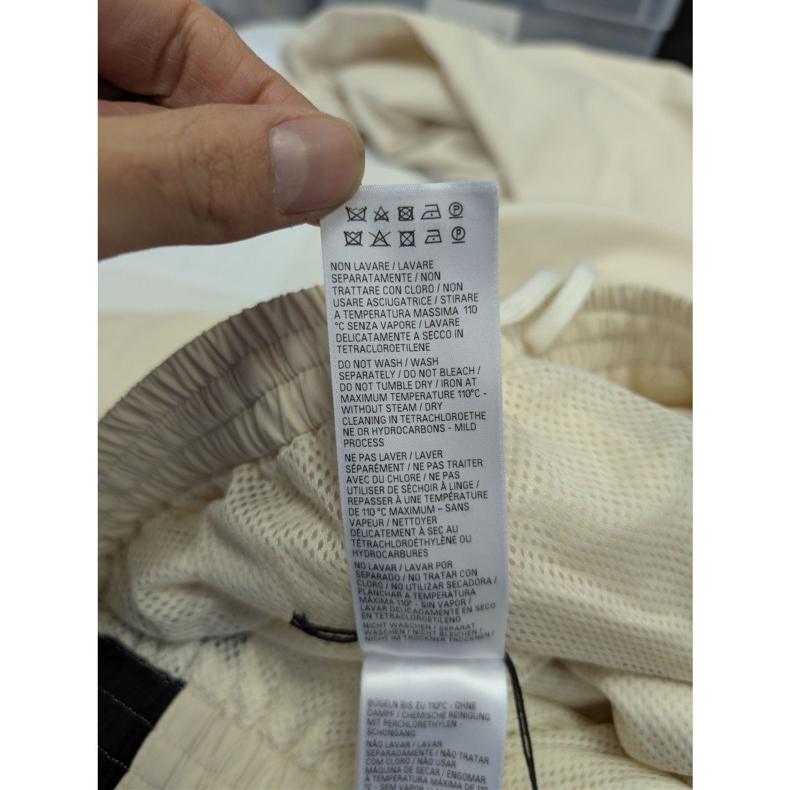 Balenciaga o1rshd1 Medium Fit Tracksuit Pants in Beige/Black Size US 36 / EU 52 - 18 Thumbnail